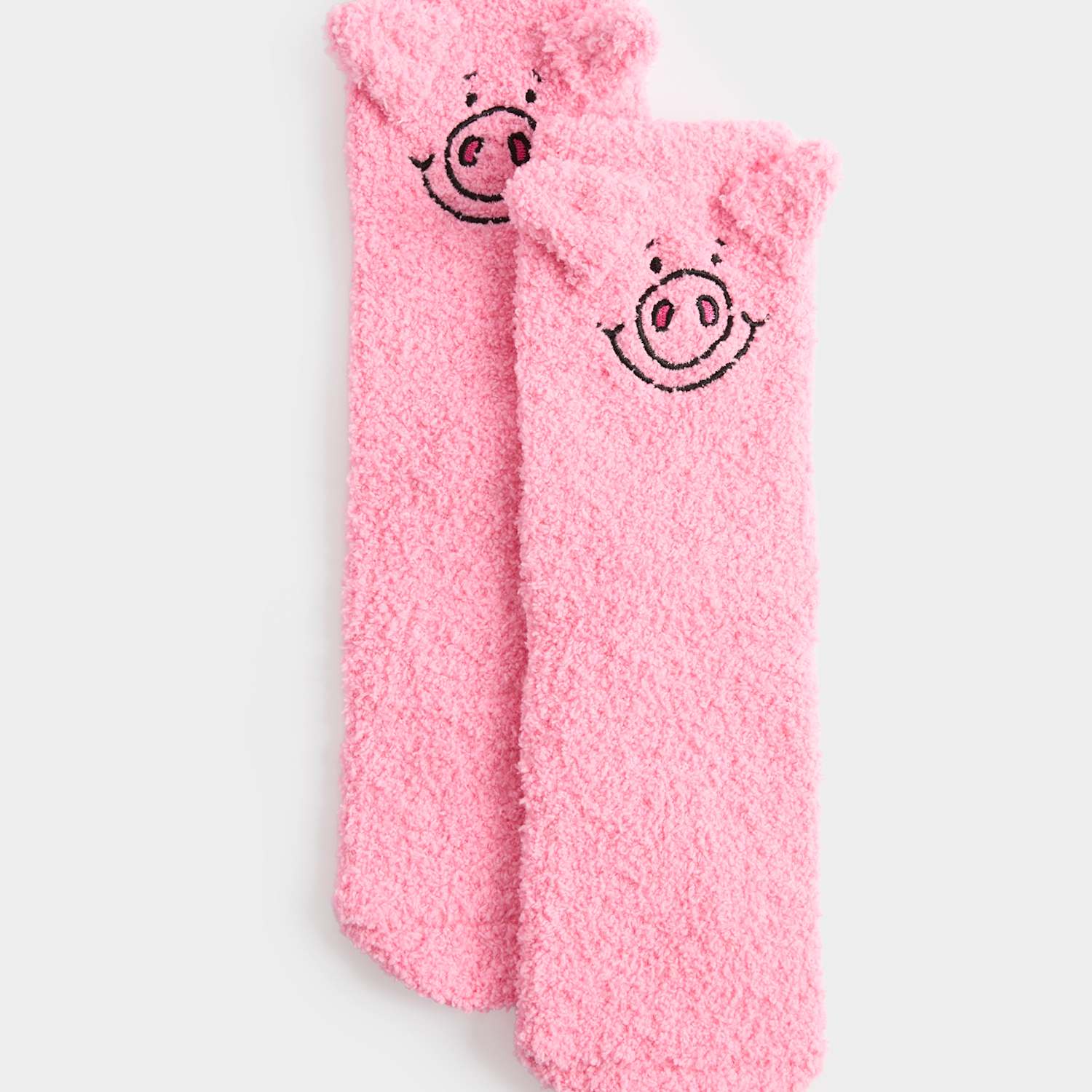 M&S Boys Cosy Percy Pig Slipper Socks - 4-7 - Pink Mix