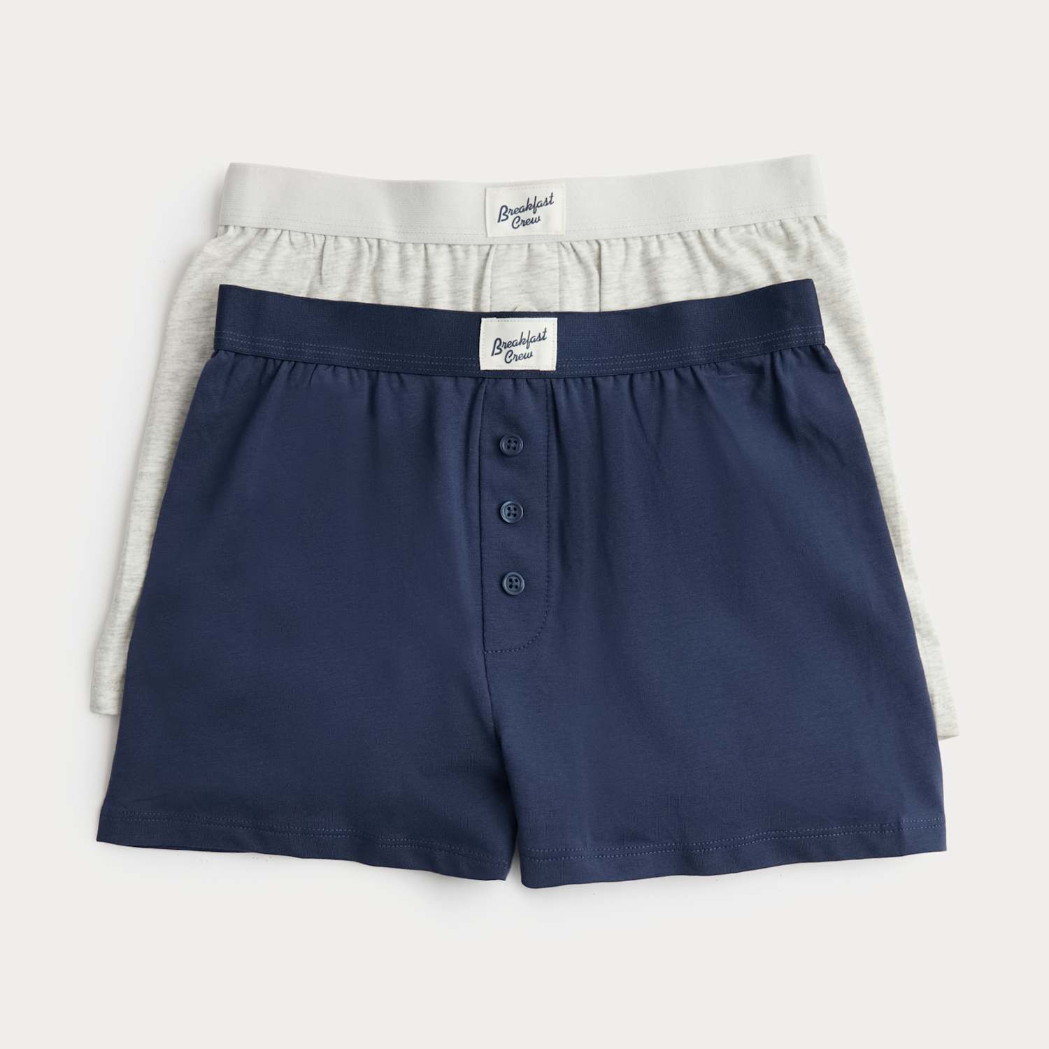 M&S Boys 2 Pack Cotton with Stretch Loose Fit Boxers (5-16 Yrs) - 5-6 Years - Navy Mix
