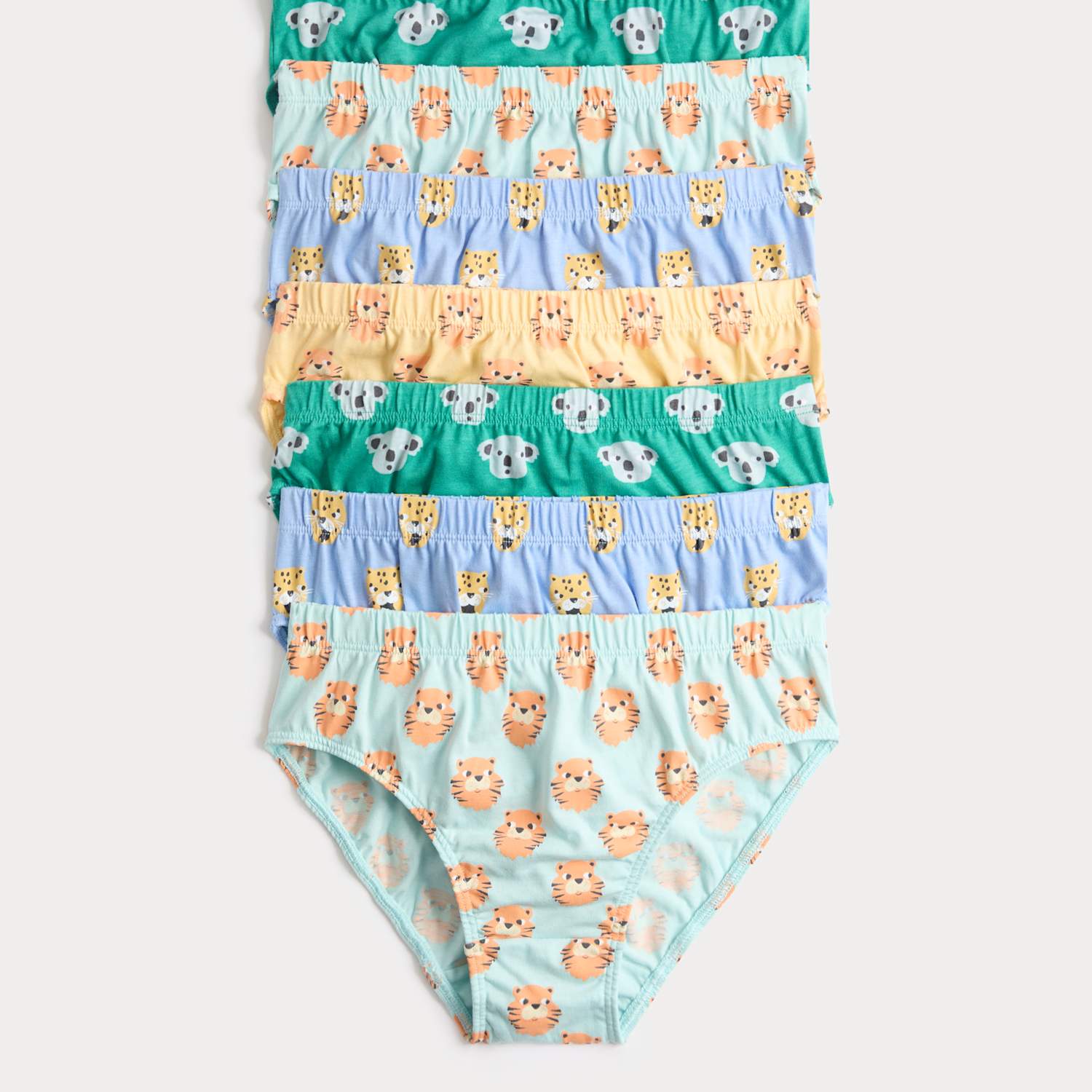 M&S Boys 7 Pack Pure Cotton Animal Briefs (18 Mths-14 Yrs) - 4-5 Years - Multi