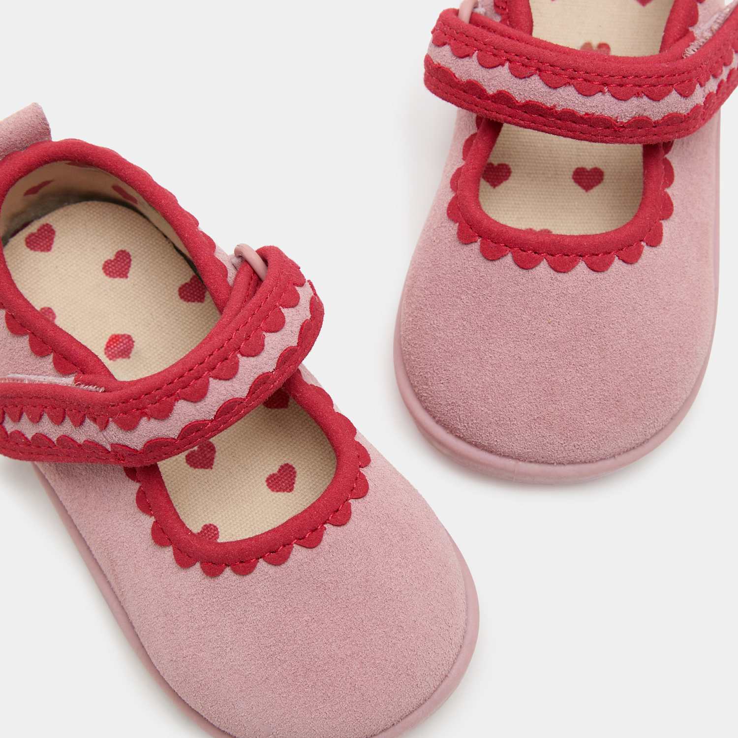 M&S Baby Heart Ballet Barefoot (2 Small - 5 Small) - 3 - Pink