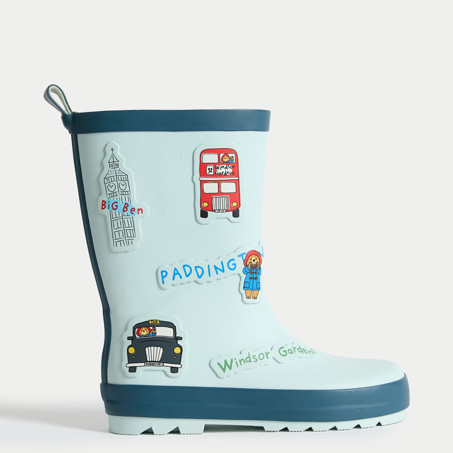 M&S Boys Paddington Wellies (4 Small - 13 Small) - 5 - Light Blue