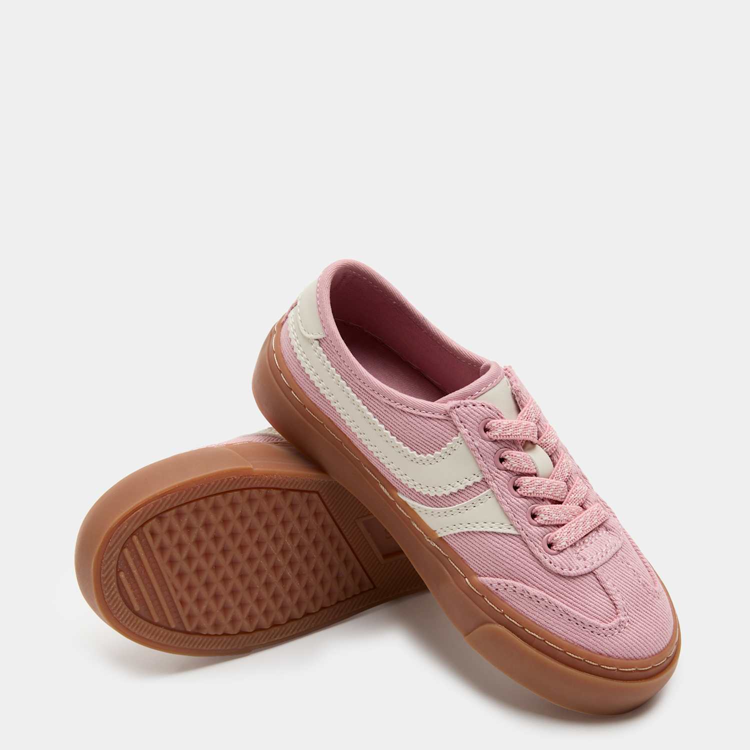 M&S Girls Vince Low Top Trainers (4 Small - 2 Large) - Pink