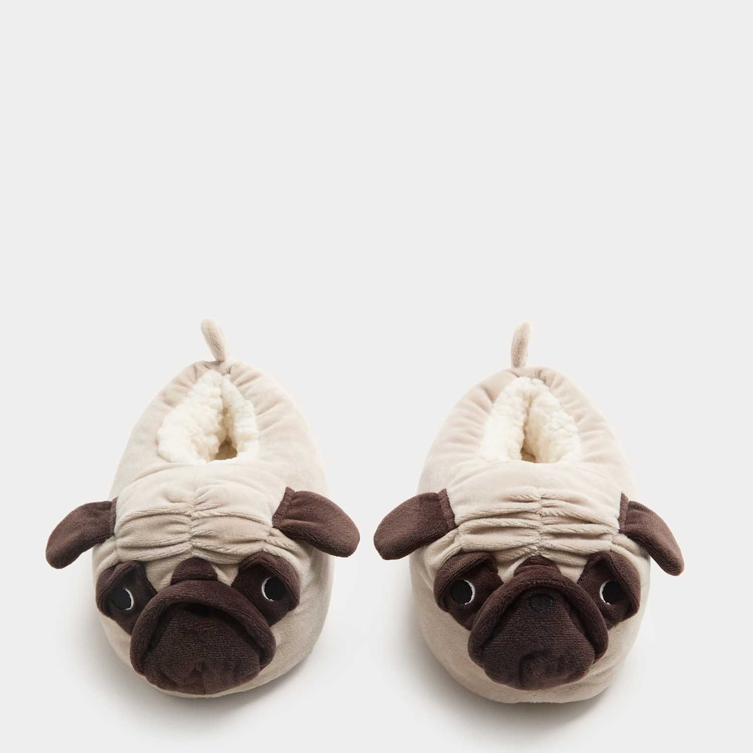 M&S Boys Pug Slippers (9 Small - 7 Large) - 9 - Multi