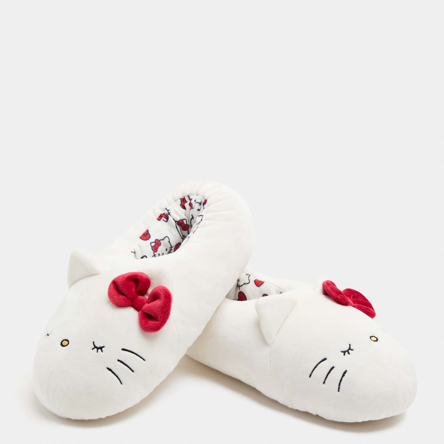 M&S Girls Hello Kitty Slip On Slippers - 1 - White Mix