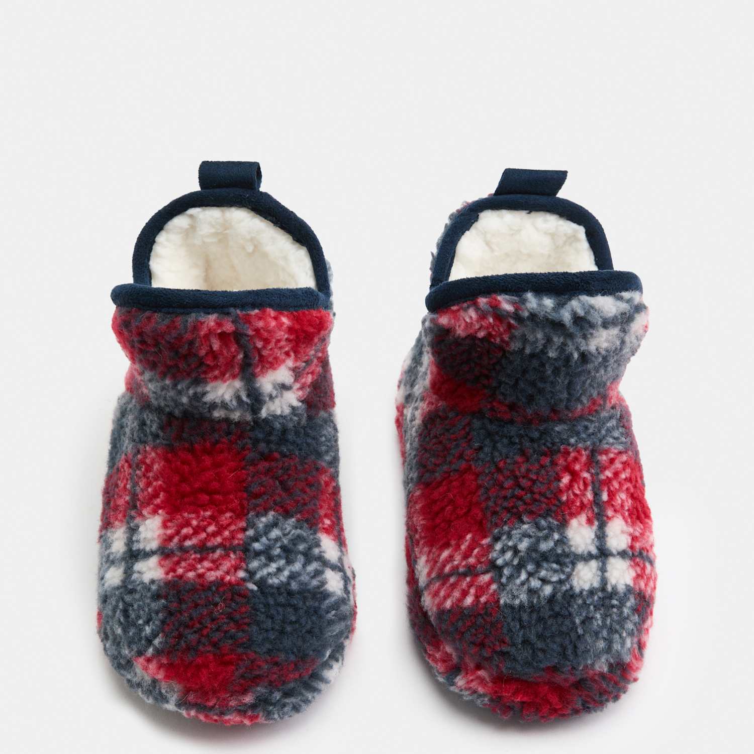 M&S Boys Borg Slipper Boots (4 Small-7 Large) - 5 - Red