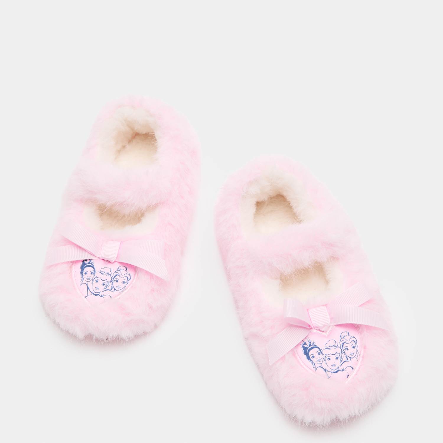 M&S Girls Disney Princess Slippers (4 Small - 2 Large) - Pink