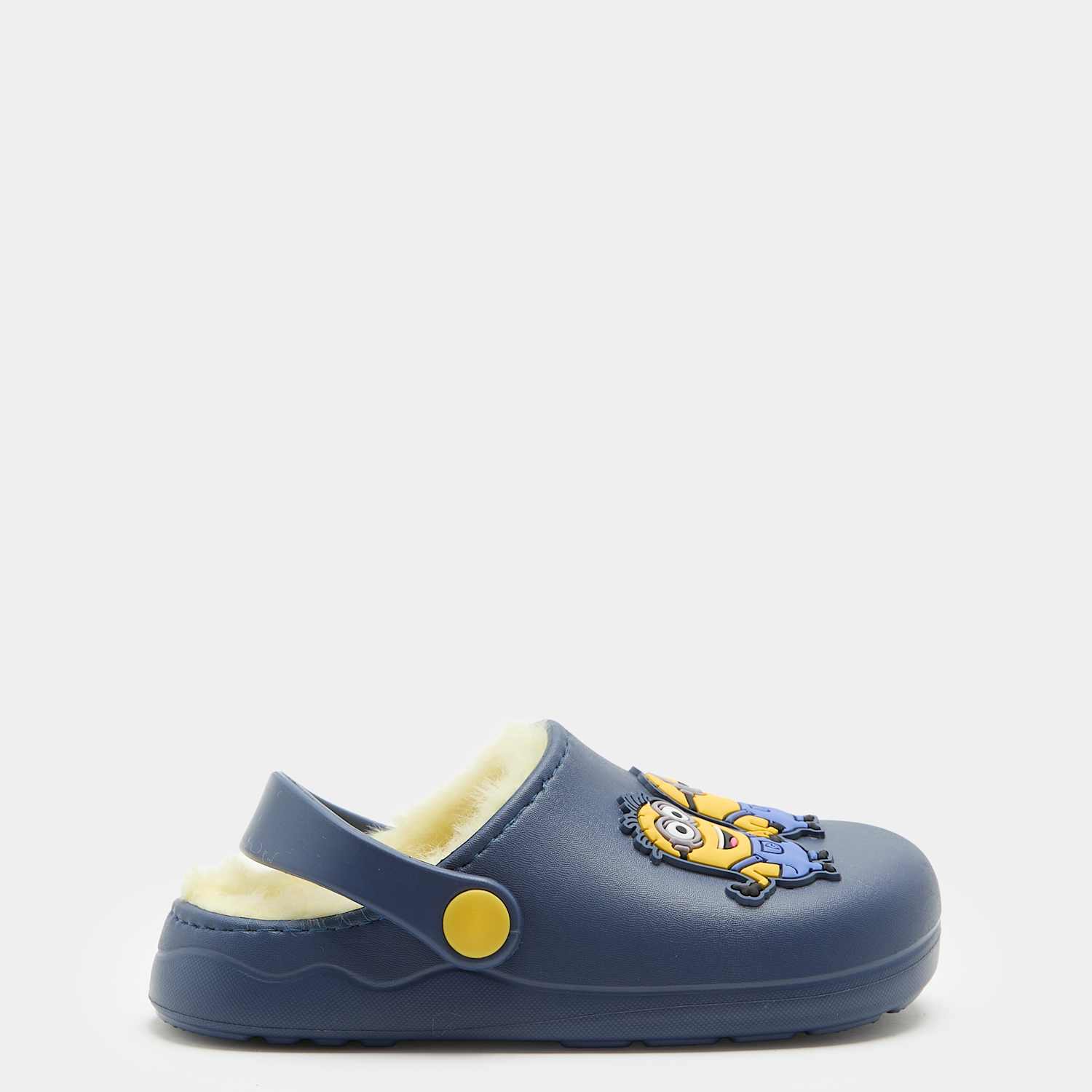 M&S Boys Despicable Me Minion Faux Fur Lined Clogs (4 Small - 2 Large) - 4 - Blue Mix