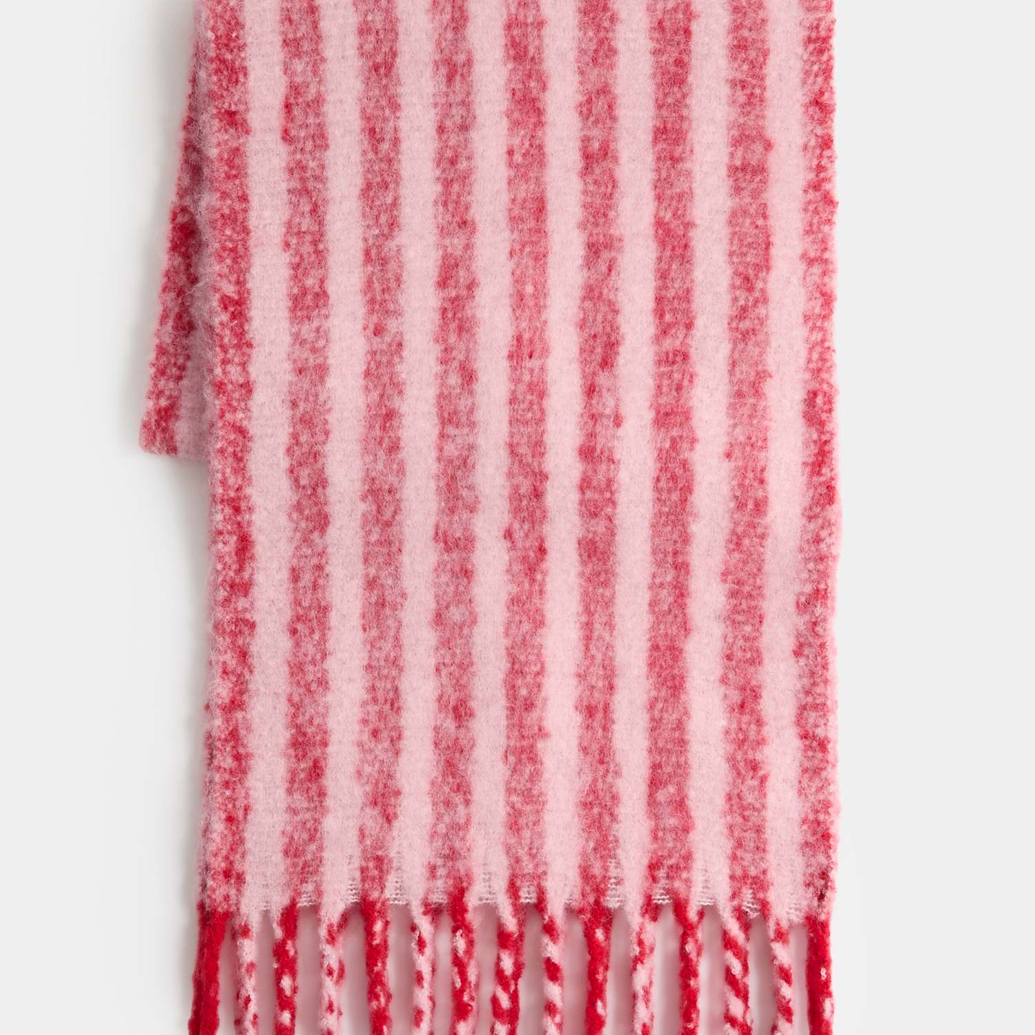 M&S Girls Chunky Striped Fashion Scarf (6-13 Yrs) - 6-13 Years - Pink Mix