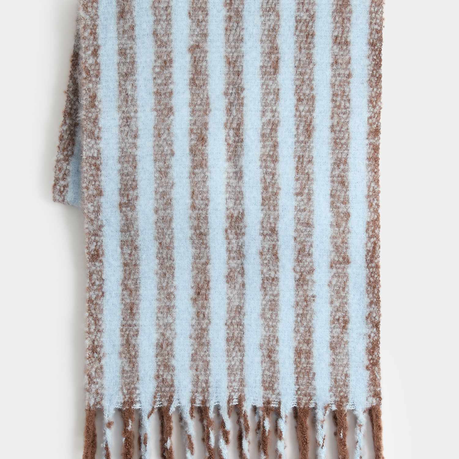 M&S Girls Chunky Striped Fashion Scarf (6-13 Yrs) - 6-13 Years - Blue Mix