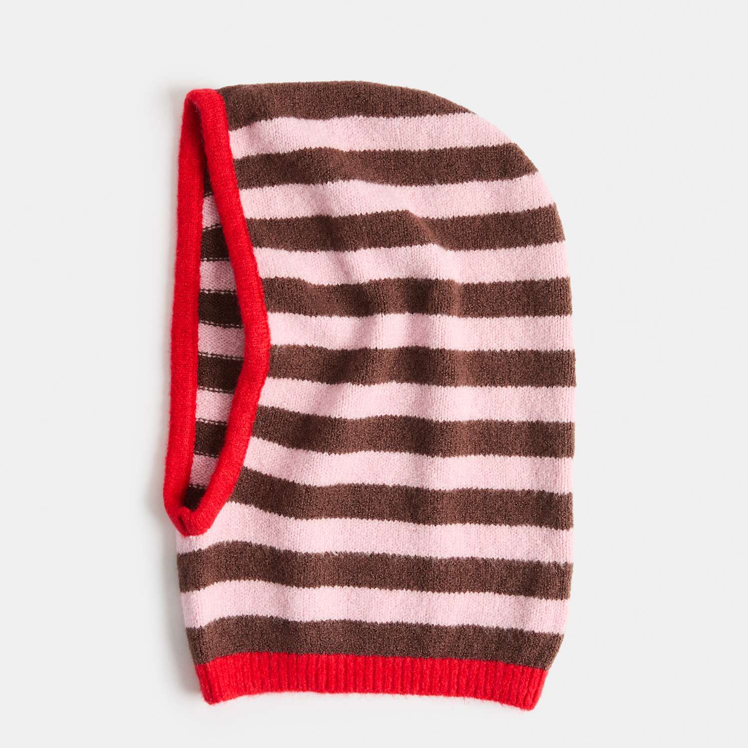 M&S Boys Striped Balaclava Hat - 6-13 Years - Brown Mix
