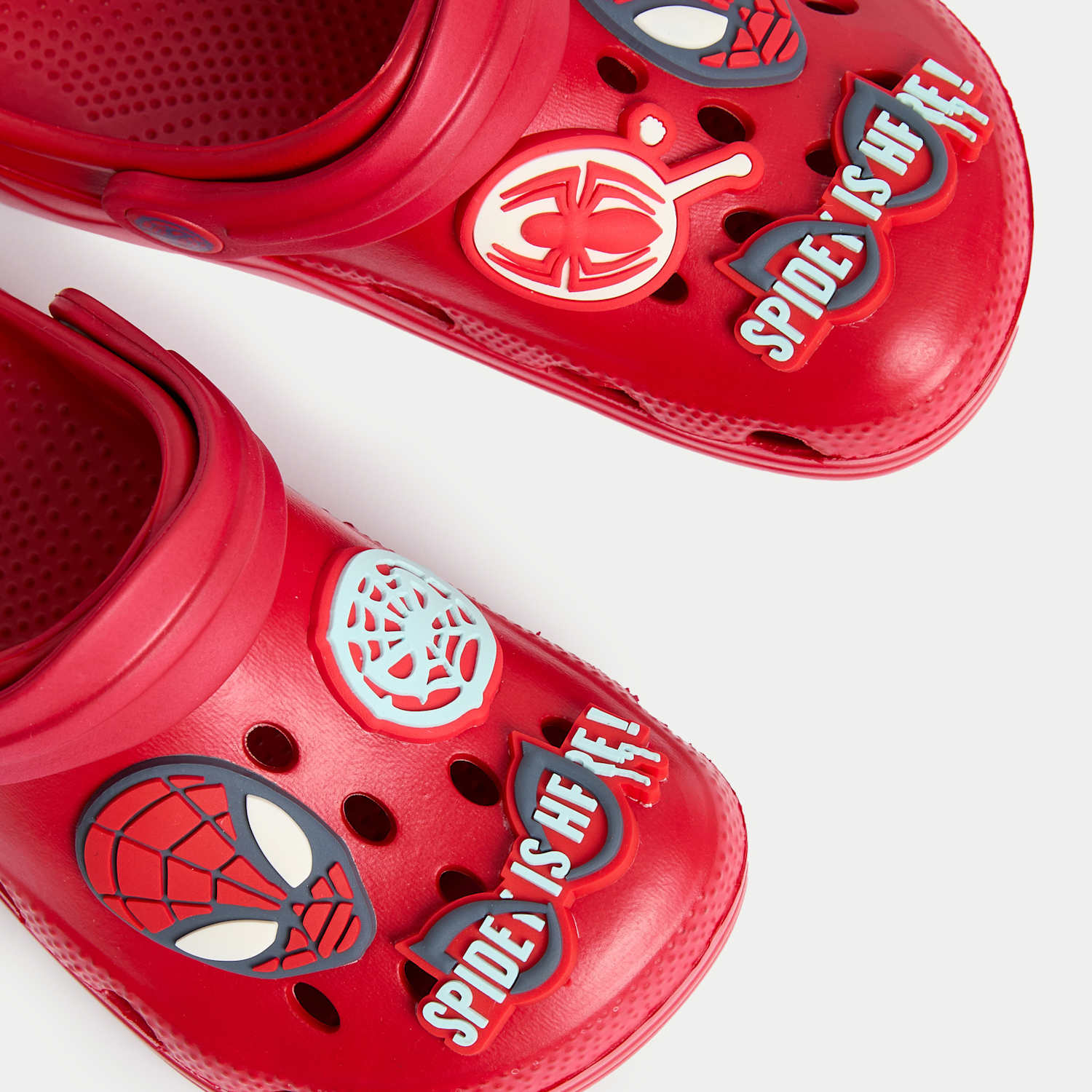 M&S Boys Spidey Clogs (4 Small - 2 Large) - 5 - Red Mix