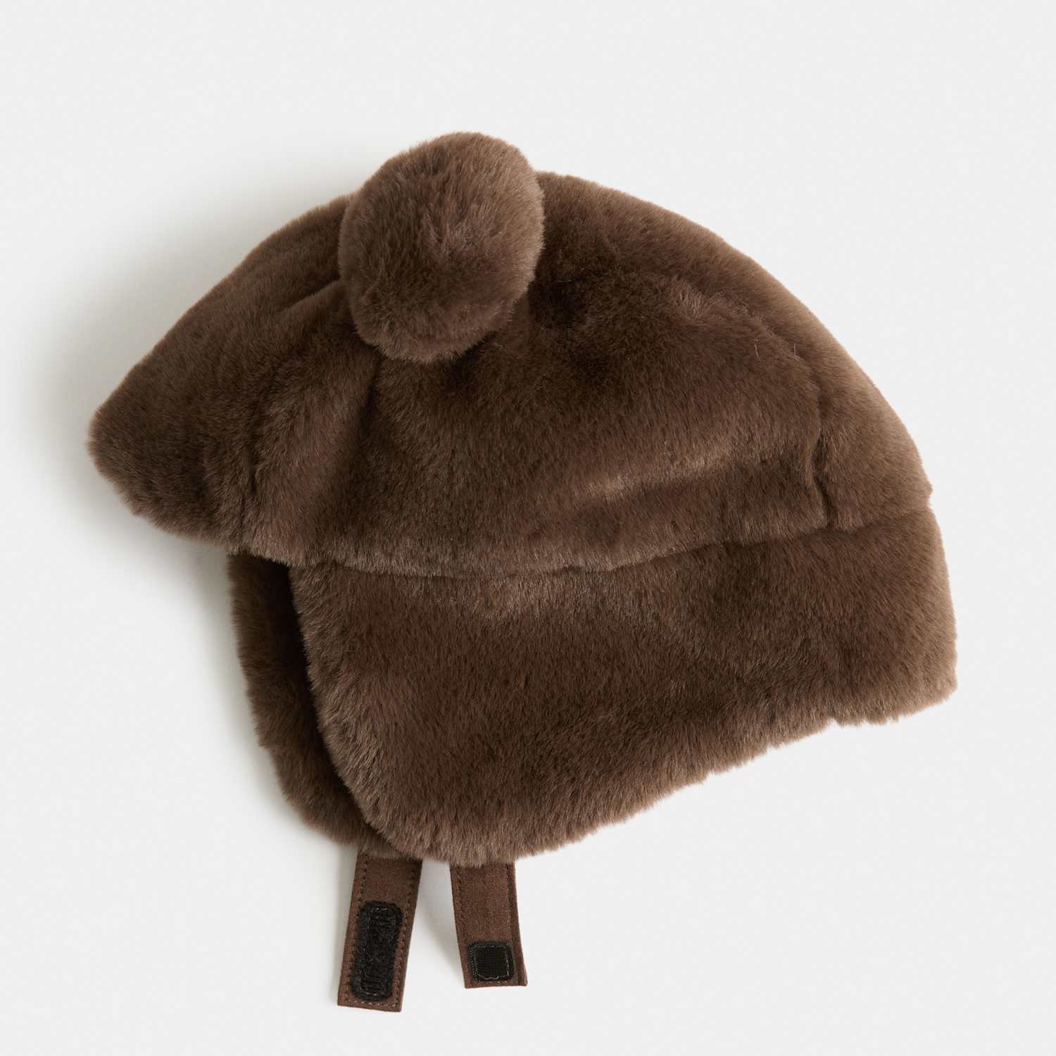 M&S Baby Faux Fur Trapper Hat (0-6 Yrs) - 3-6 Years - Chocolate