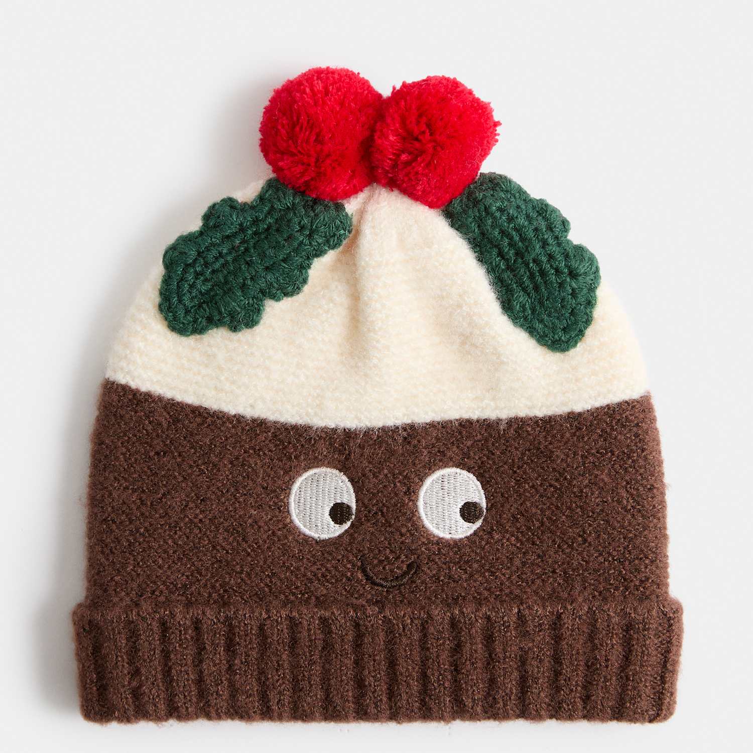 M&S Baby Christmas Pudding Hat (0-3 Yrs) - 3-6 Months - Brown Mix