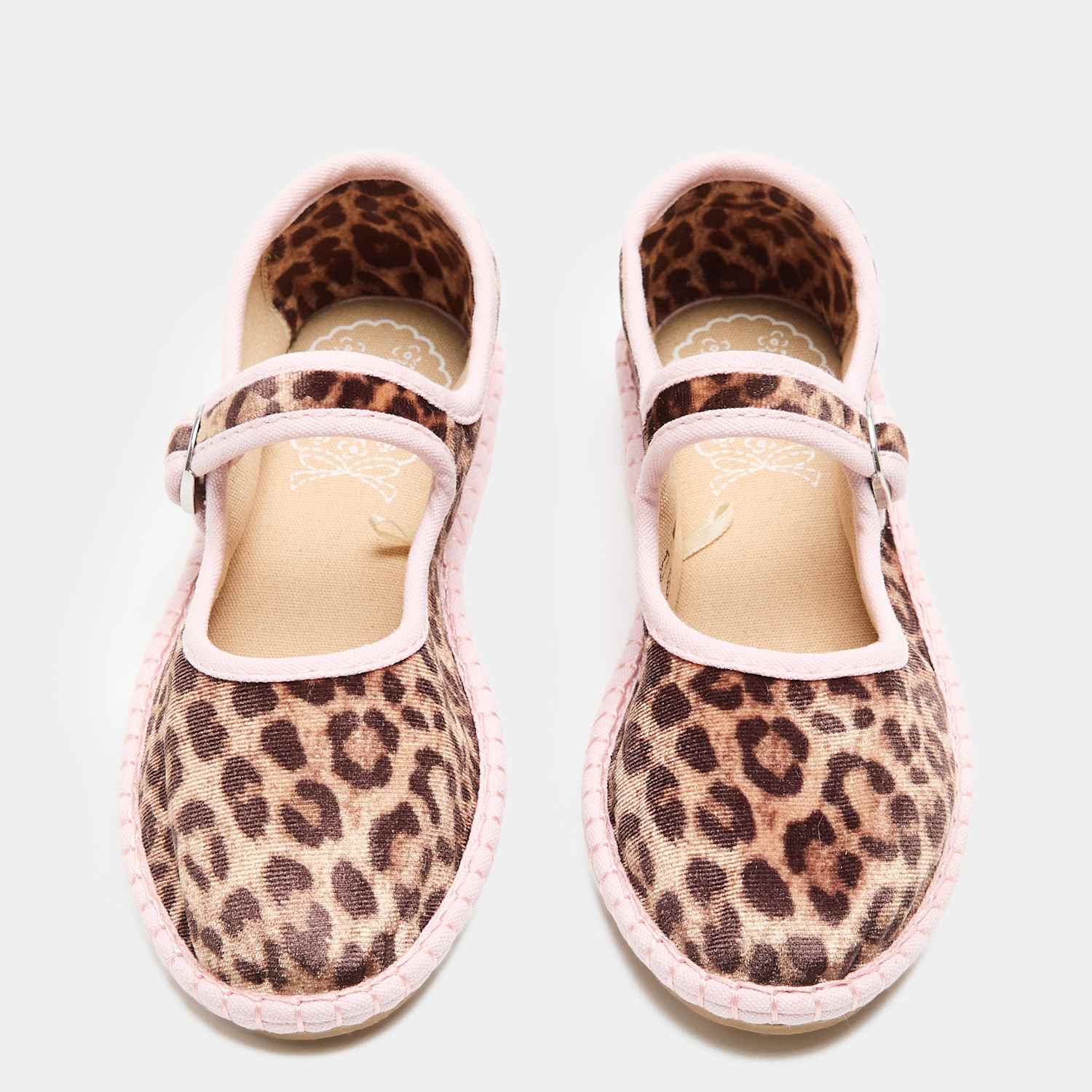 M&S Girls Stitch Sole Ballet Pumps (4 Small - 2 Large) - Brown Mix