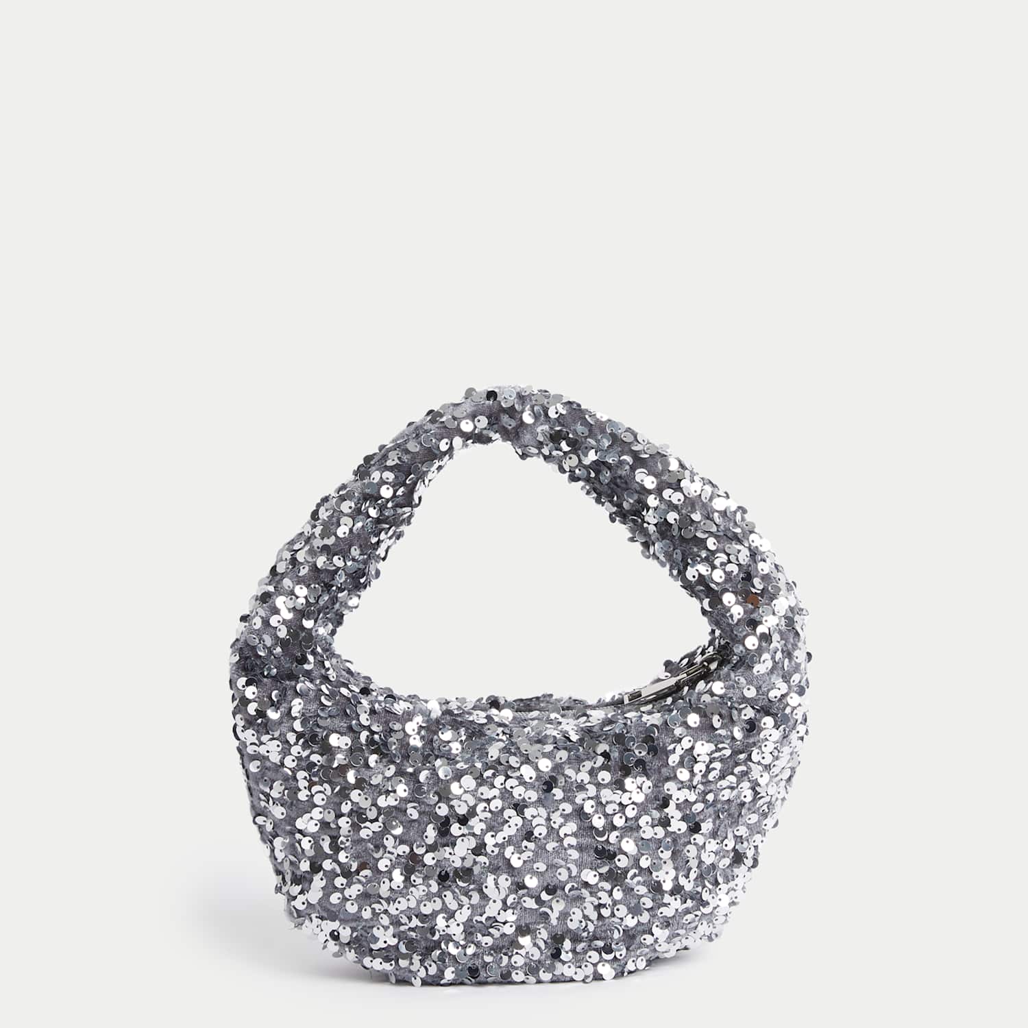 M&S Girls Sequin Handbag - Silver