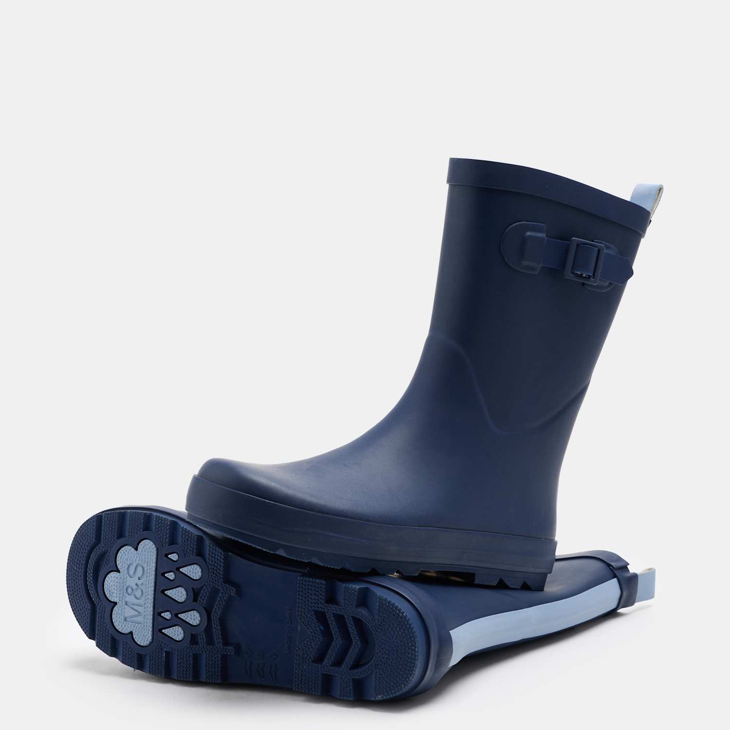 M&S Boys Wellies (4 Small - 6 Large) - 2 - Navy Mix