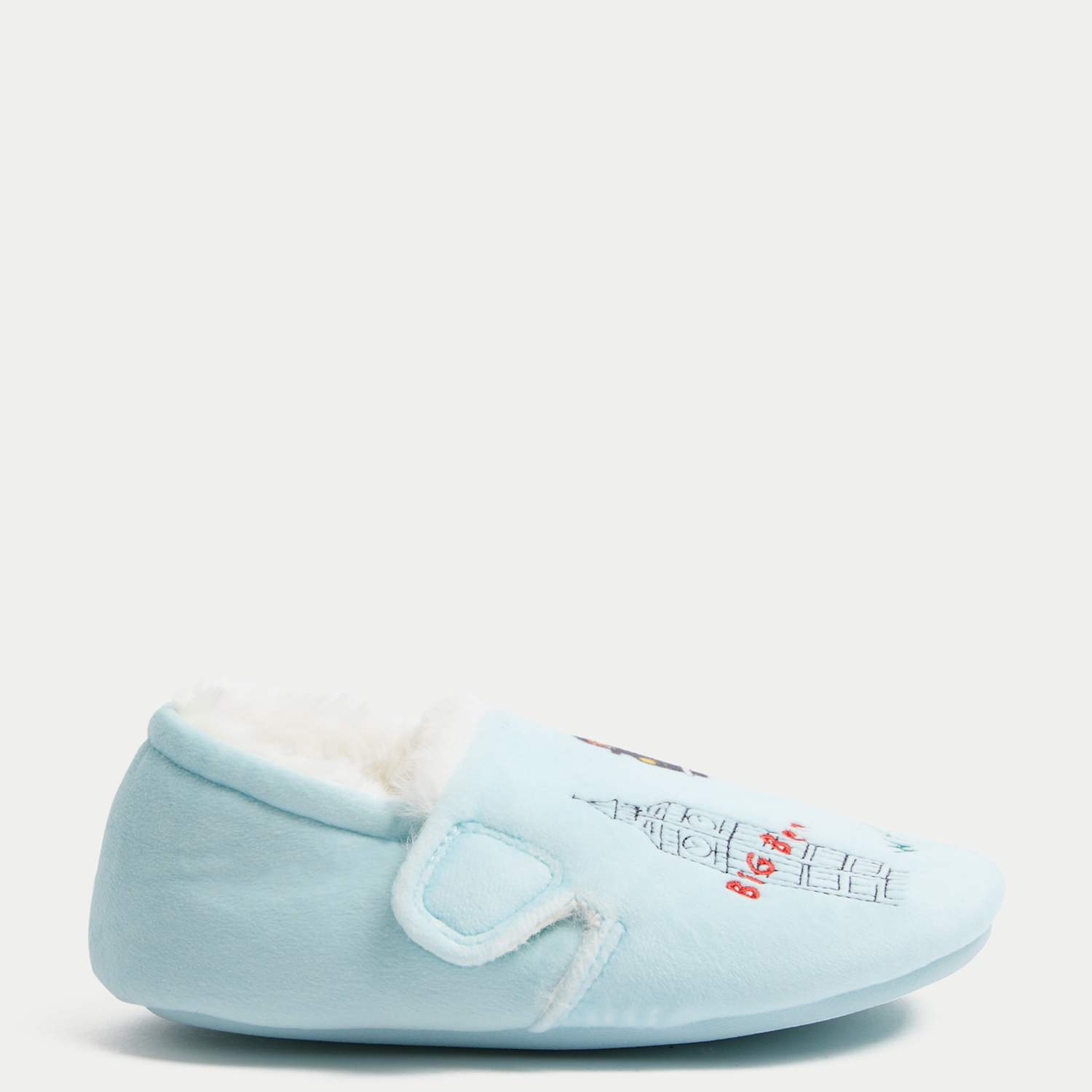 M&S Boys Paddington Slippers (4 Small - 12 Small) - Light Blue Mix