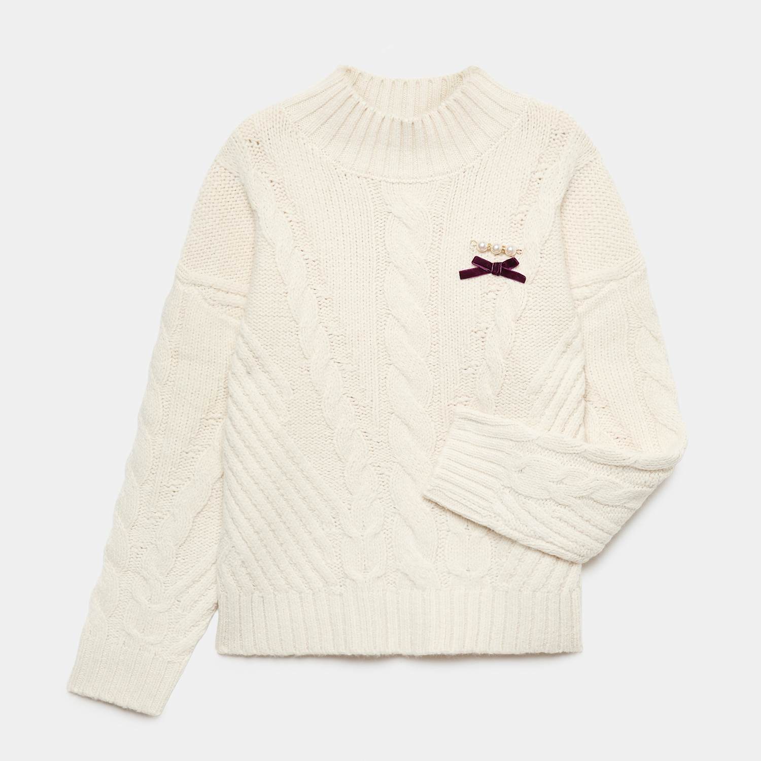 M&S Girls Knitted Jumper (6-16 Yrs) - 15-16 Years - Ecru