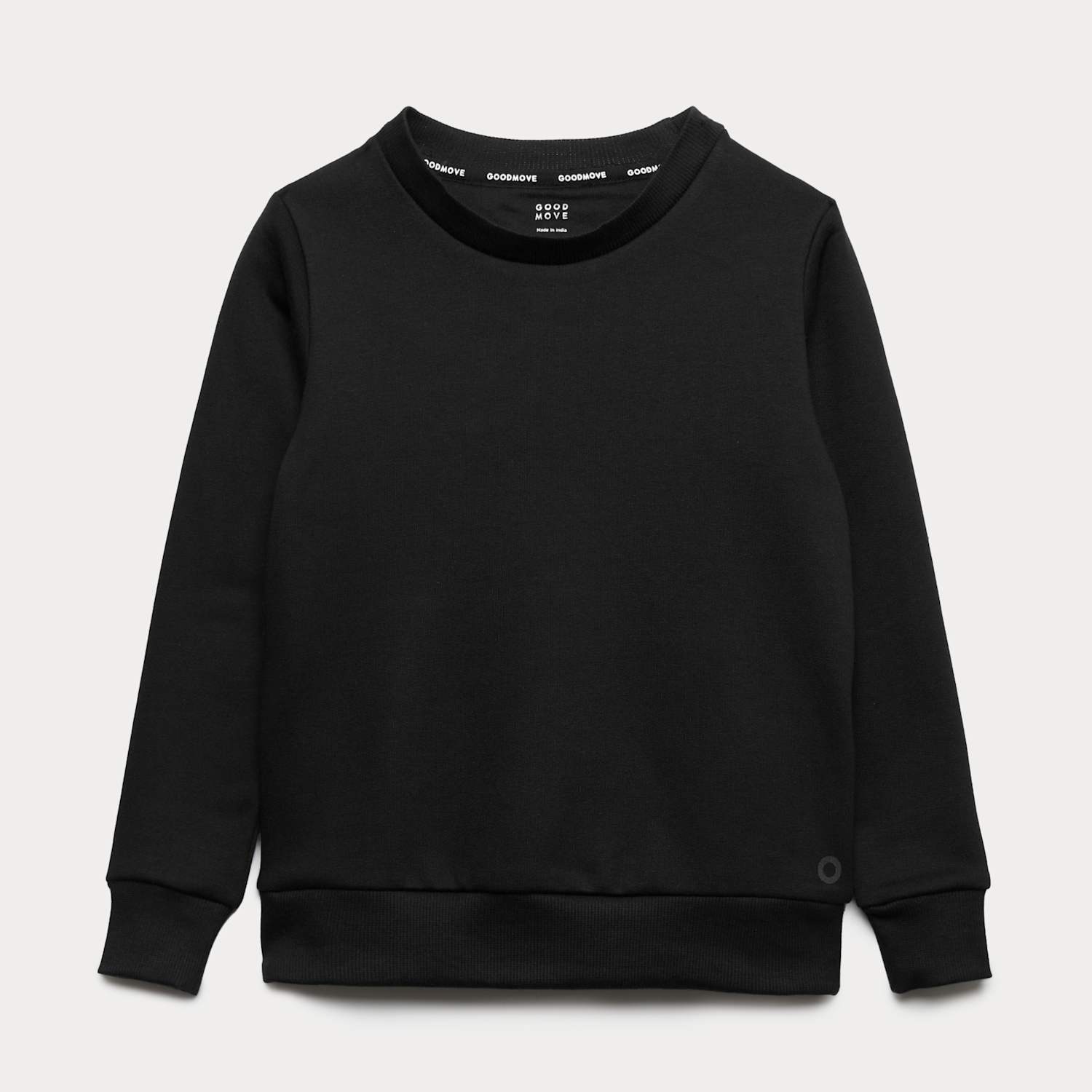 Goodmove Boys School Sweatshirt (3-16 Yrs) - 12-13 Years - Black