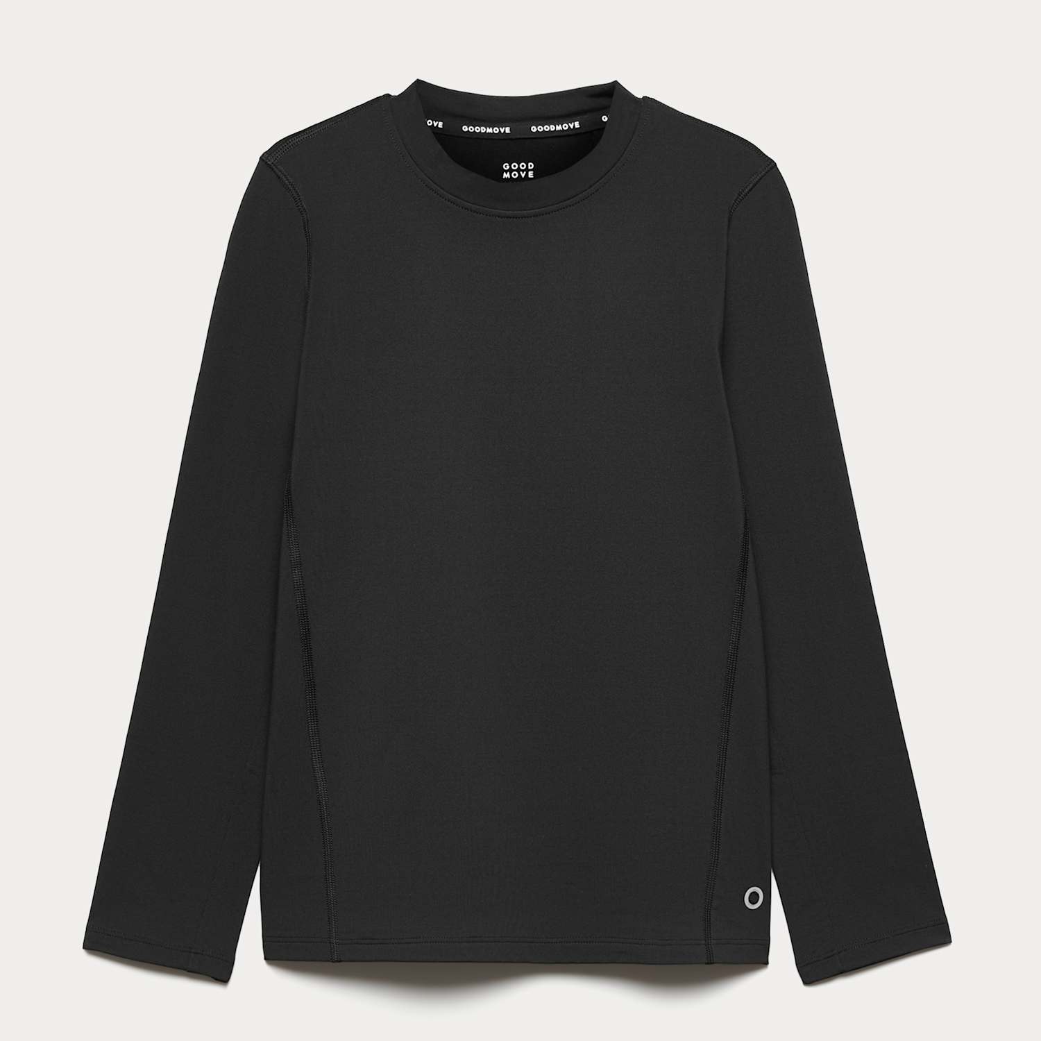 Goodmove Boys Baselayer Top (6-16 Yrs) - 6-7 Years - Black