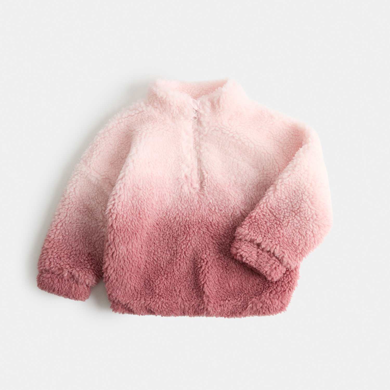 M&S Girls Borg Ombré Jacket (2-10 Yrs) - 2-3 Years - Pink