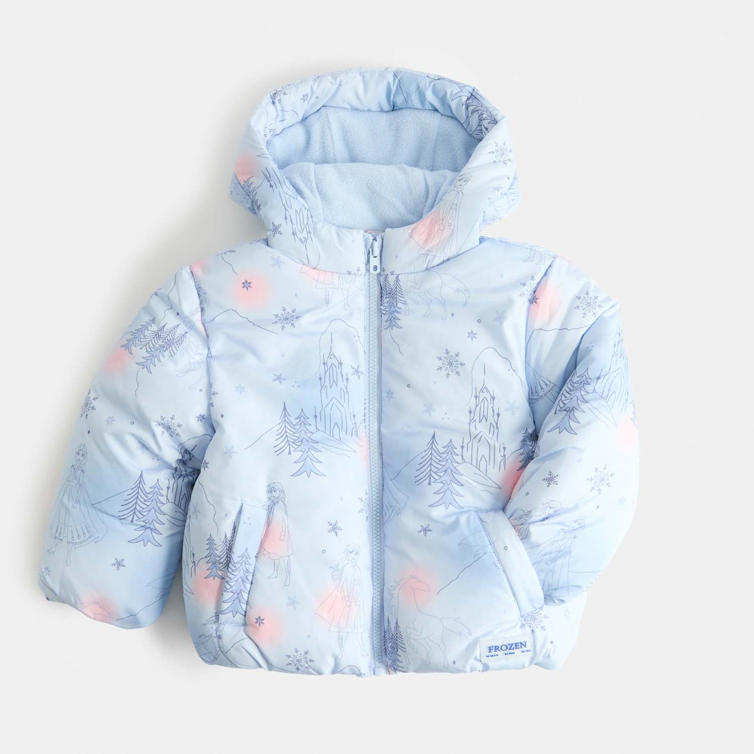 M&S Girls Disney Frozen Padded Coat (2-8 Yrs) - 2-3 Years - Blue Mix