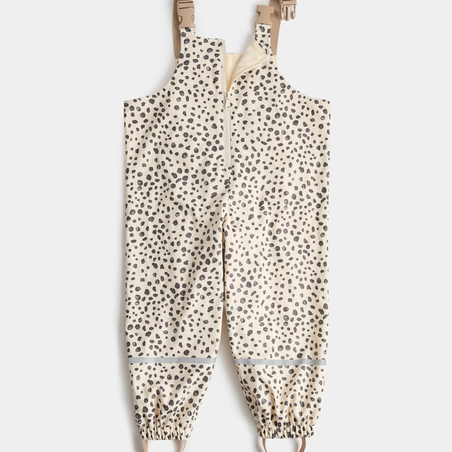 M&S Girls Dalmatian Print Shower Resistant Dungarees (2-8 Yrs) - 4-5 Years - Multi