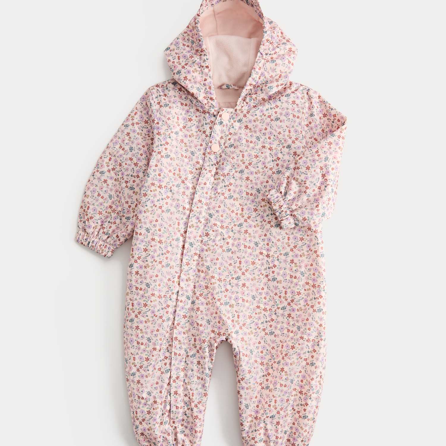 M&S Girls Ditsy Puddlesuit (3 Mths -3 Yrs) - 2-3 Years - Multi