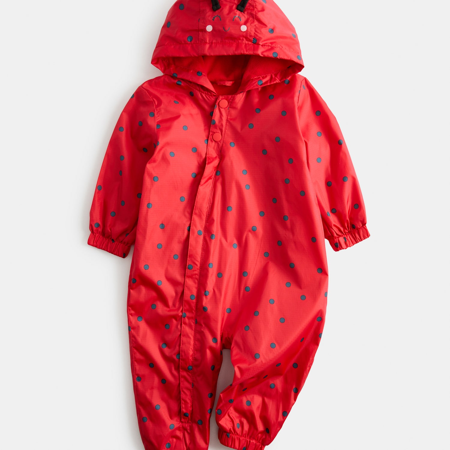 M&S Girls Ladybird Stormwear Puddlesuit (0-3 Yrs) - 2-3 Years - Red Mix