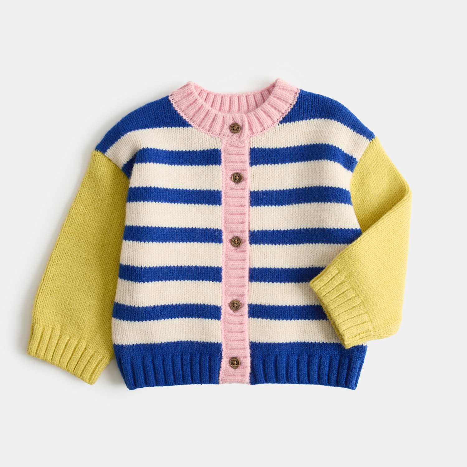 M&S Girls Striped Cardigan (0-5 Yrs) - 4-5 Years - Multi