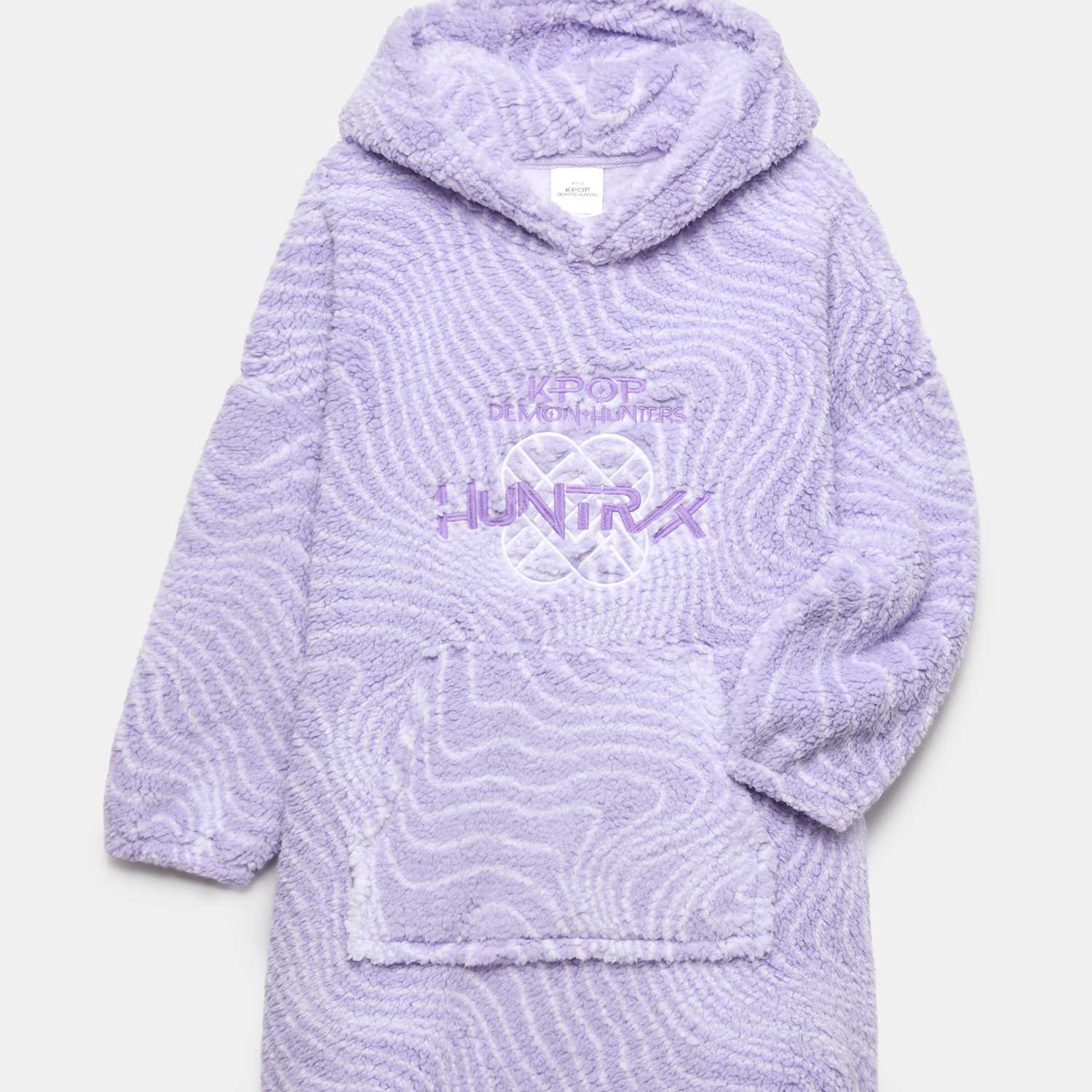 M&S Girls Fleece KPop Demon Hunters Hoodie (6-16 Yrs) - 13-14 Years - Lilac Mix