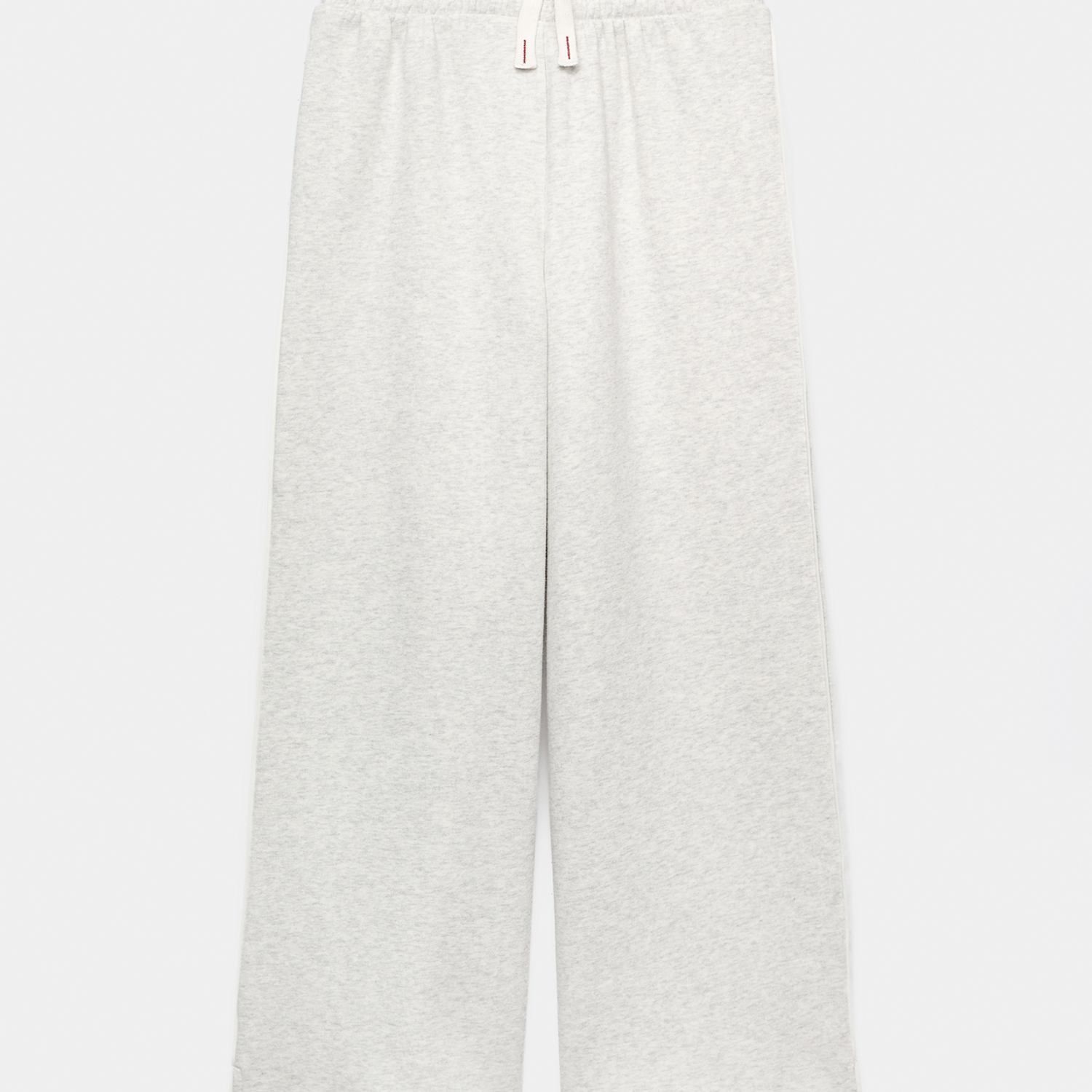 M&S Girls Cotton Rich Lounge Jogger Bottom (6-16 Yrs) - 6-7 Years - Grey Mix