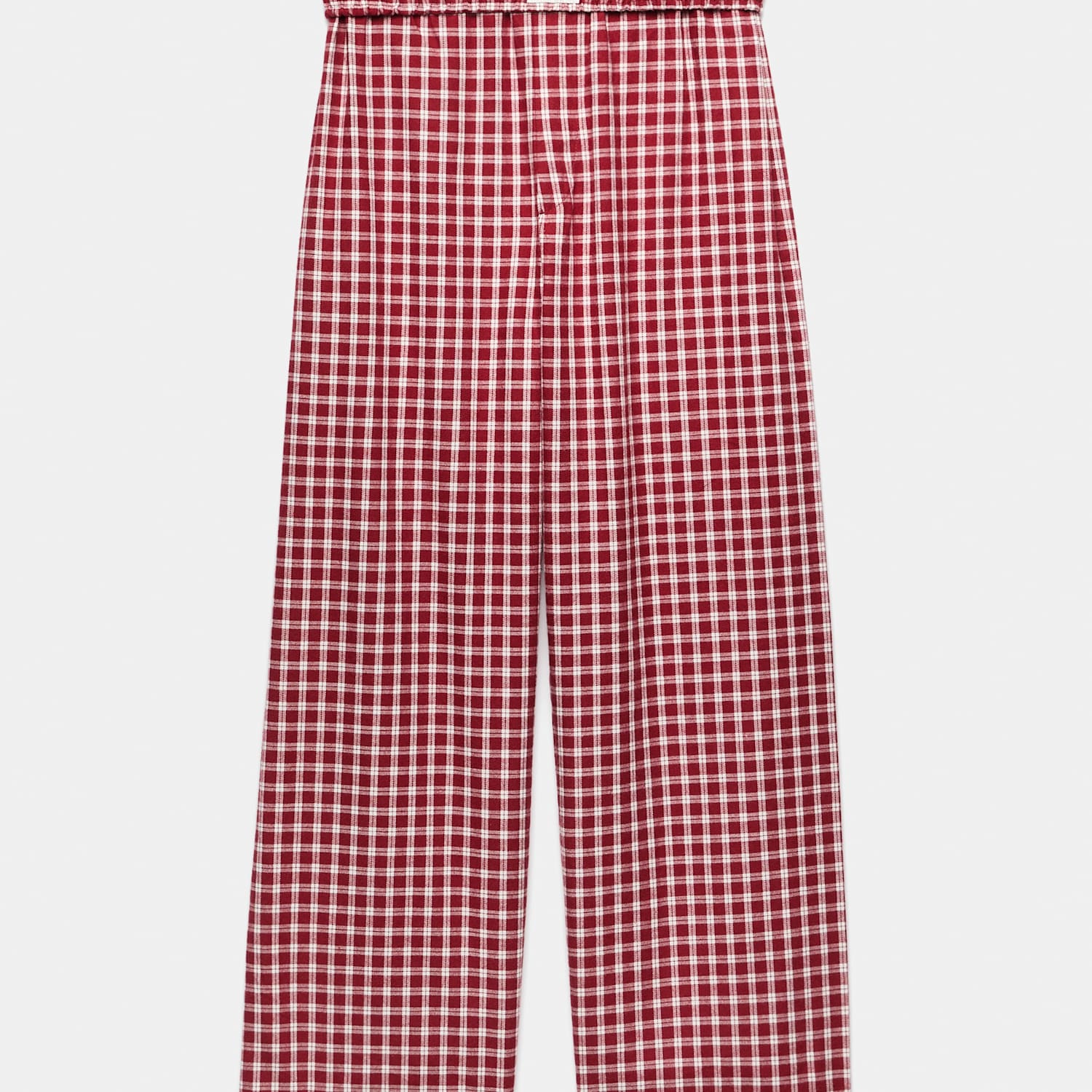M&S Girls Pure Cotton Checked Pyjama Bottoms (6-16 Yrs) - 13-14 Years - Red Mix
