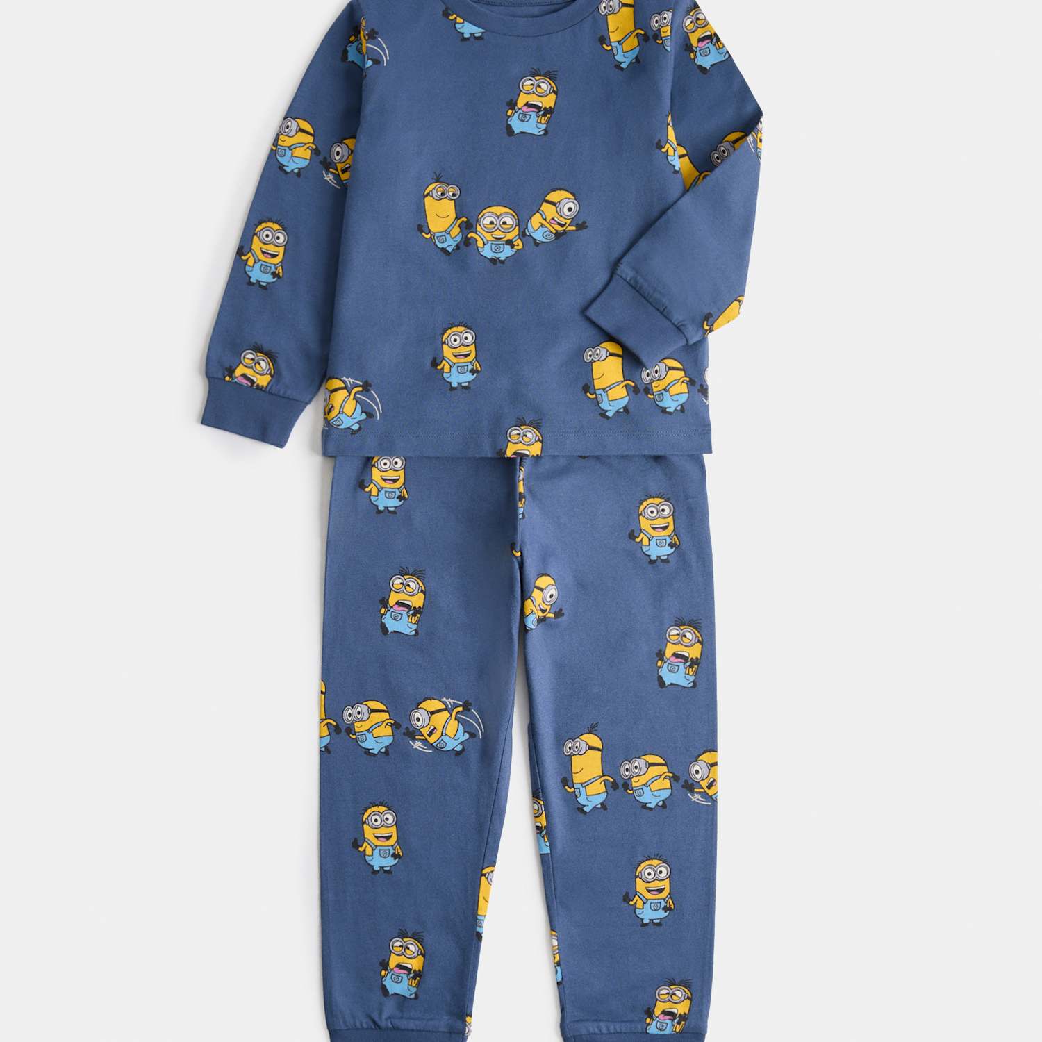 M&S Boys Pure Cotton Minions Pyjamas (1-16 Yrs) - 14-15 Years - Blue Mix