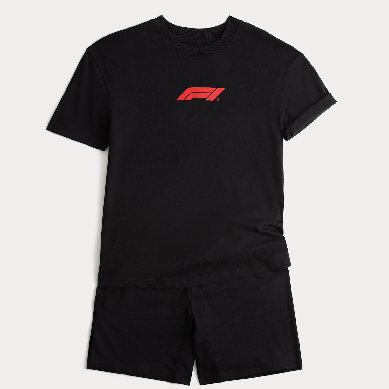 M&S Boys Formula 1 Short Pyjamas (6-16 Yrs) - 11-12 Years - Black Mix