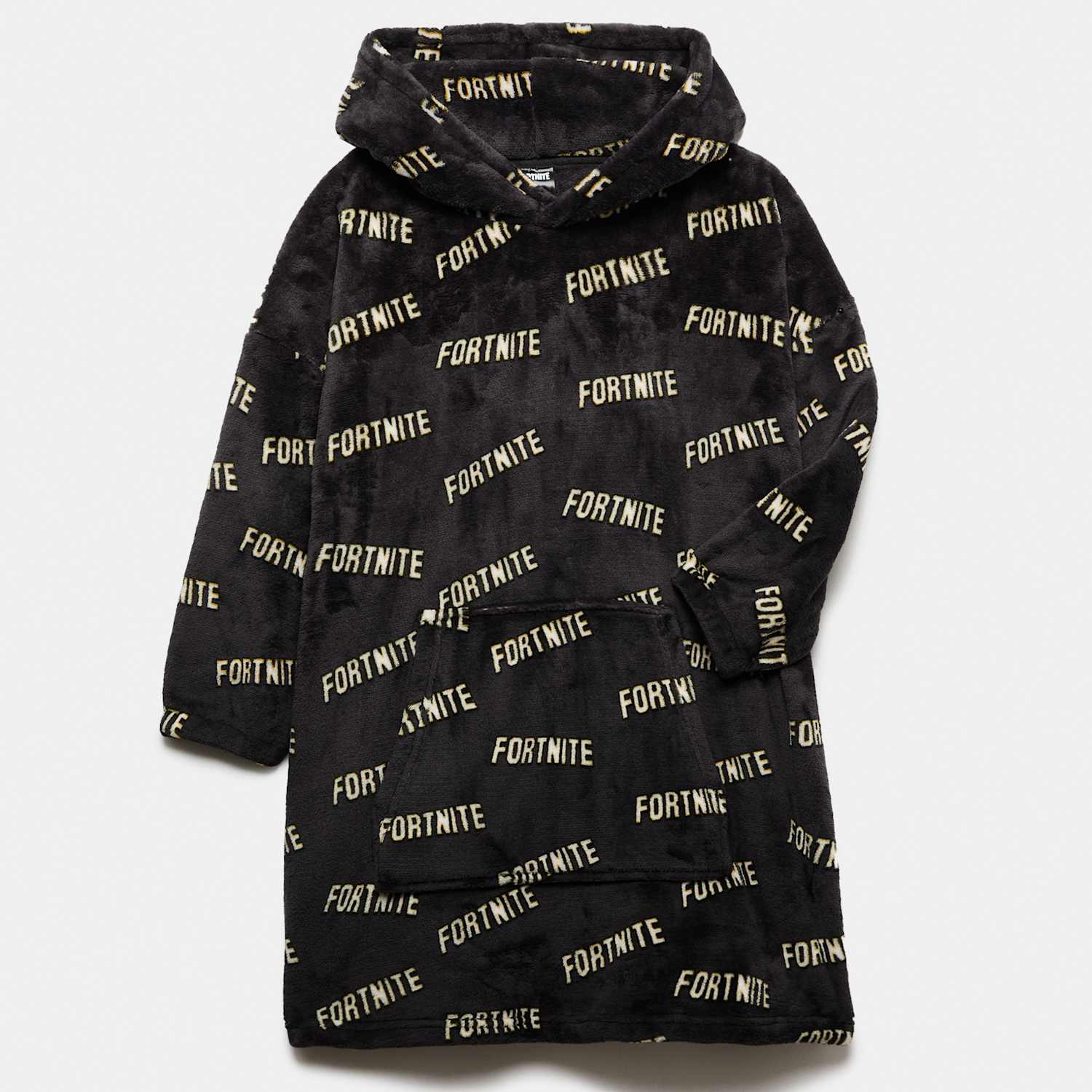 M&S Boys Fortnite Fleece Hoodie (6-16 Yrs) - 15-16 Years - Charcoal