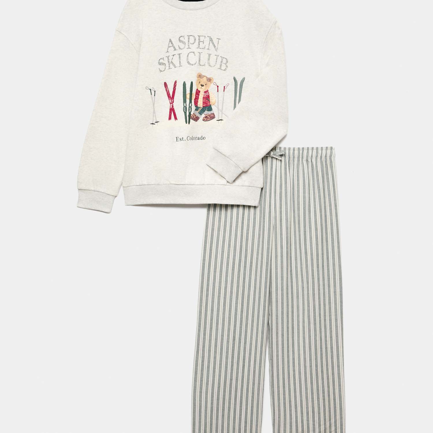 Boys Spencer Bear Christmas Family Pyjamas (1-16 Yrs) - 4-5 Years - Grey Mix - Available at M&S