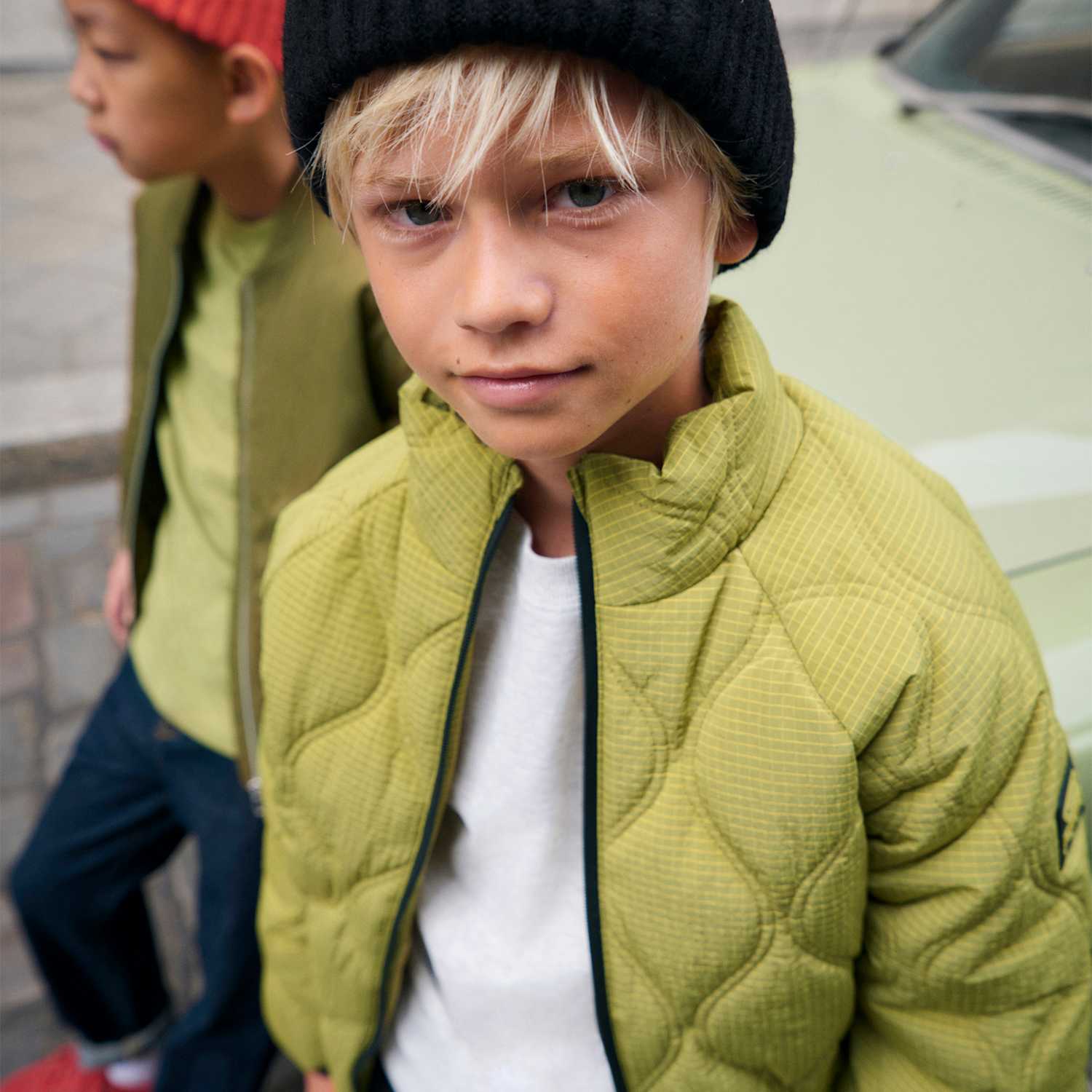 M&S Boys Stormwear Padded Jacket (6-16 Yrs) - 15-16 Years - Chartreuse