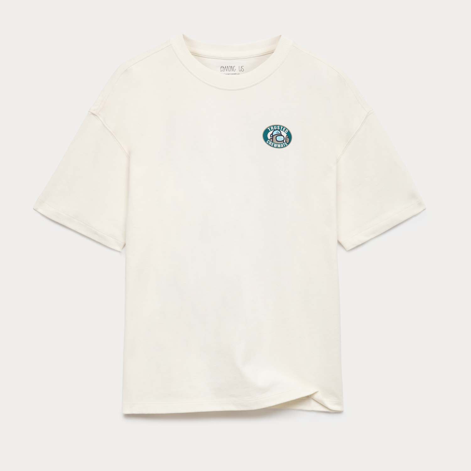 M&S Boys Pure Cotton Among Us T-Shirt (6-16 Yrs) - 14-15 Years - Ecru