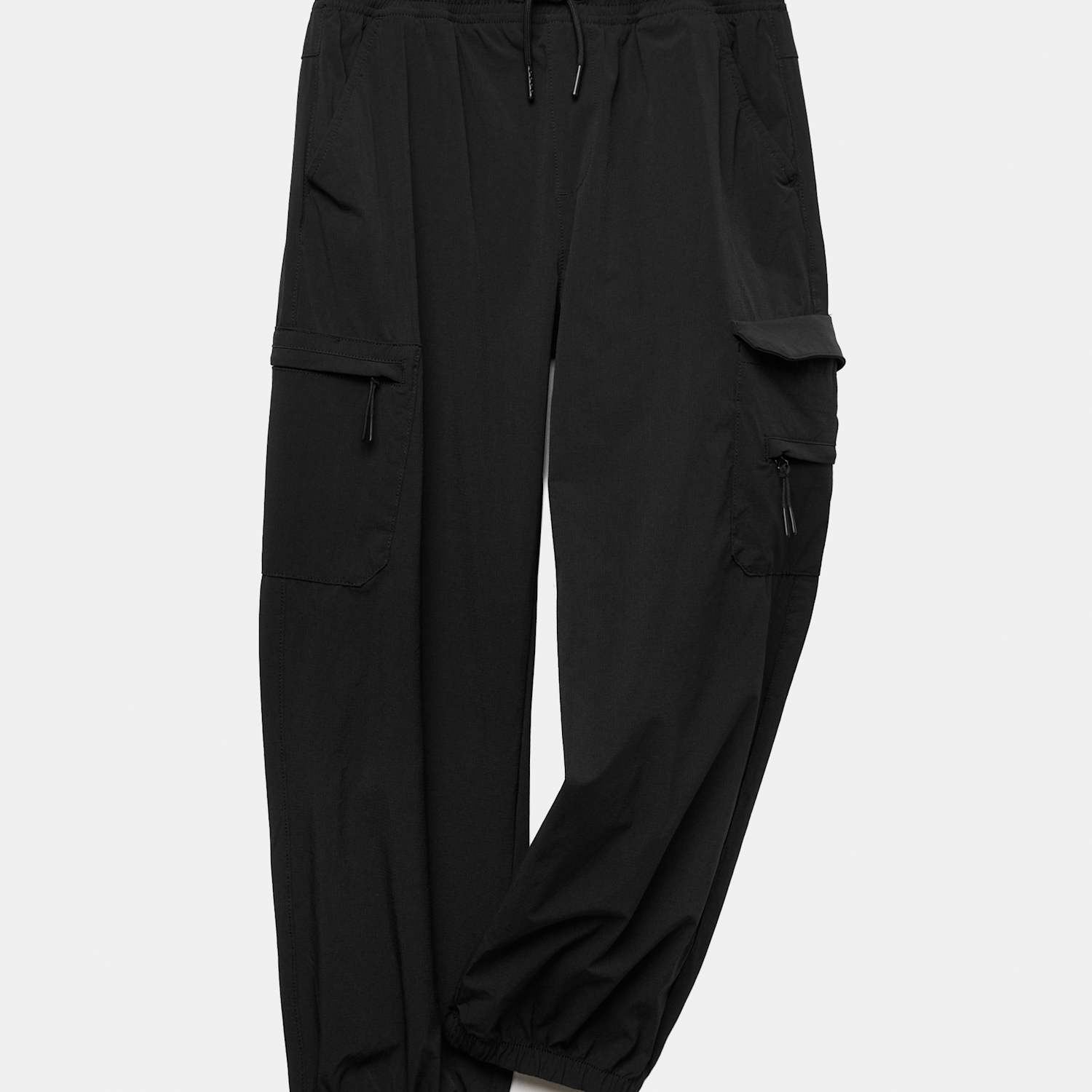 M&S Boys Ripstop Cargo Trousers (6-16 Yrs) - 13-14 Years - Black