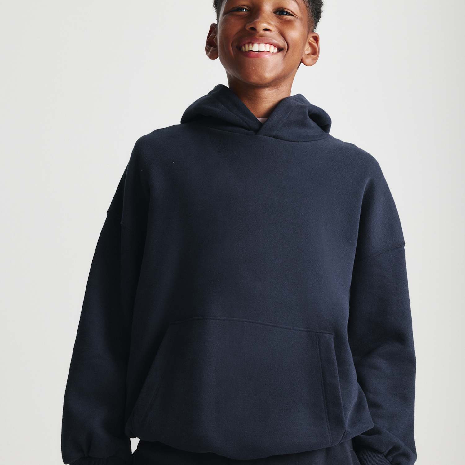 M&S Boys Cotton Rich Hoodie (6-16 Yrs) - 15-16 Years - Navy