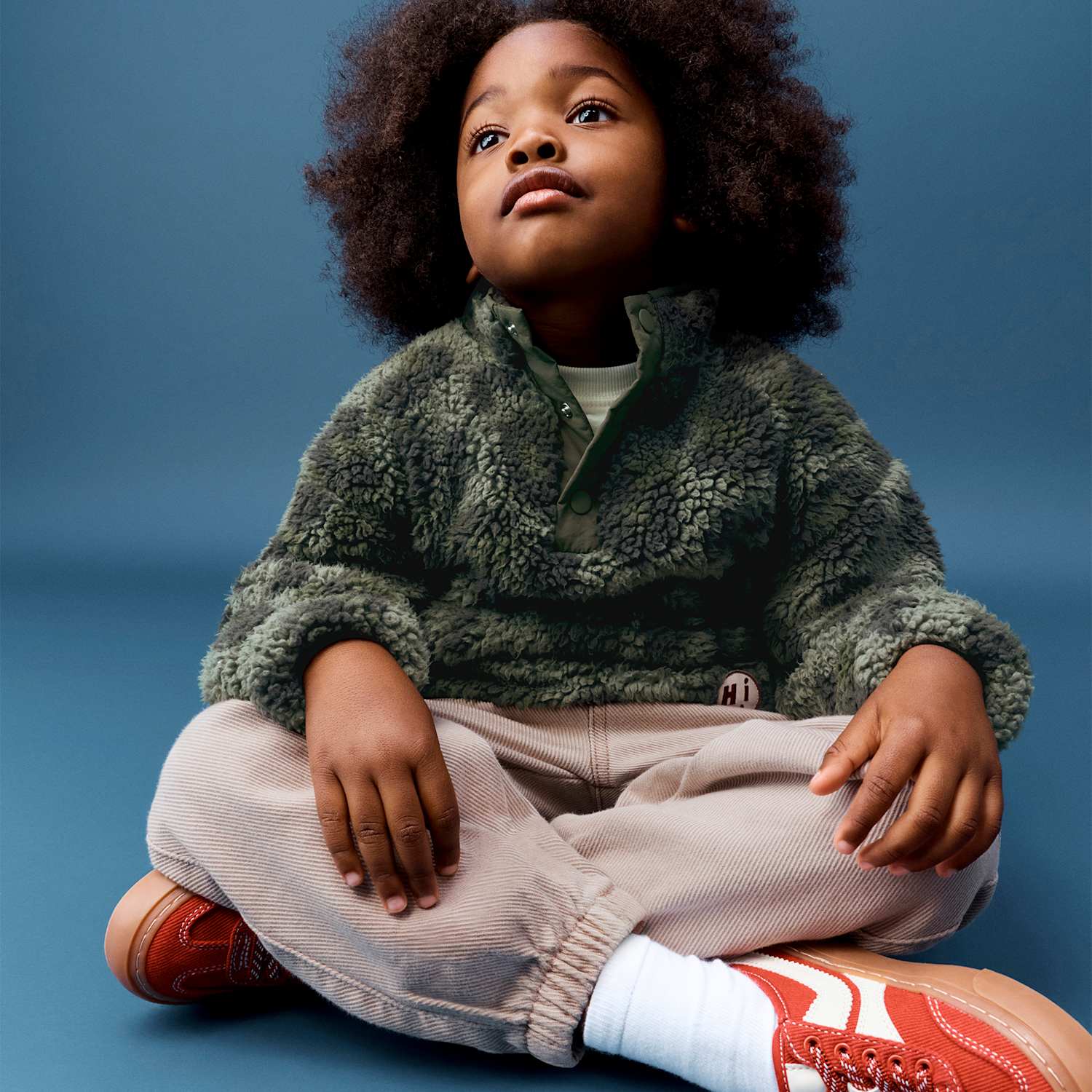 M&S Boys Borg Animal Print Jacket (2-8 Yrs) - 2-3 Years - Green Mix