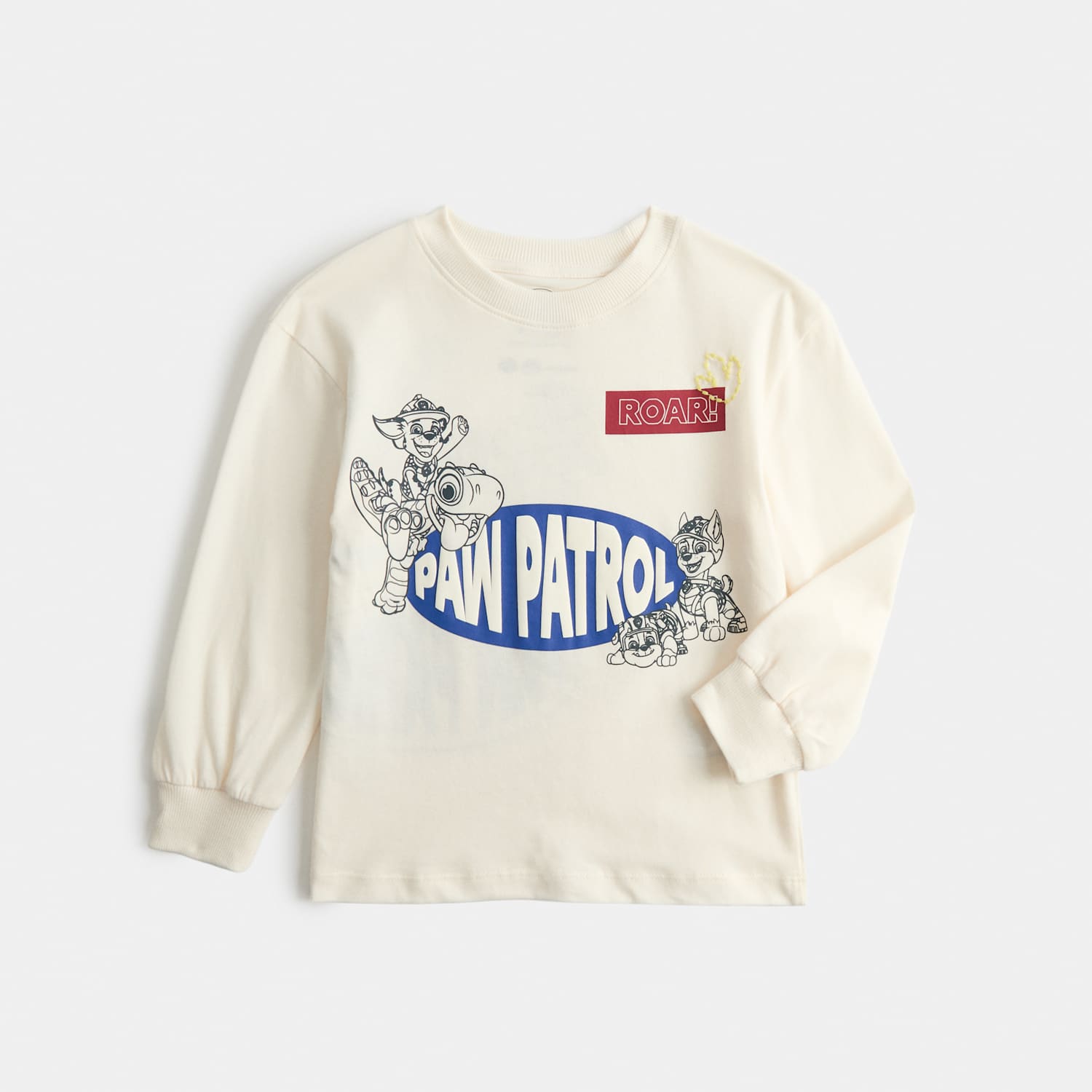 M&S Boys Pure Cotton PAW Patrol Top (2-8 Yrs) - 2-3 Years - Ecru