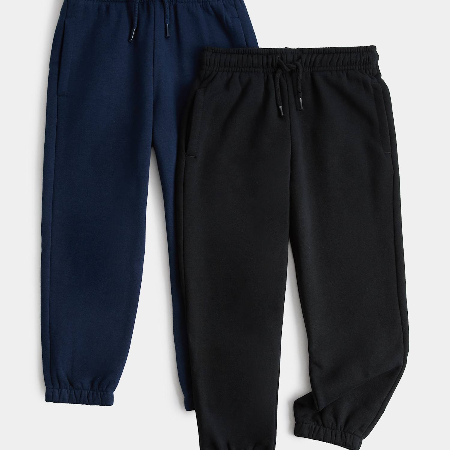 M&S Boys 2 Pack Cotton Rich Joggers (2-8 Yrs) - 3-4 Years - Navy Mix