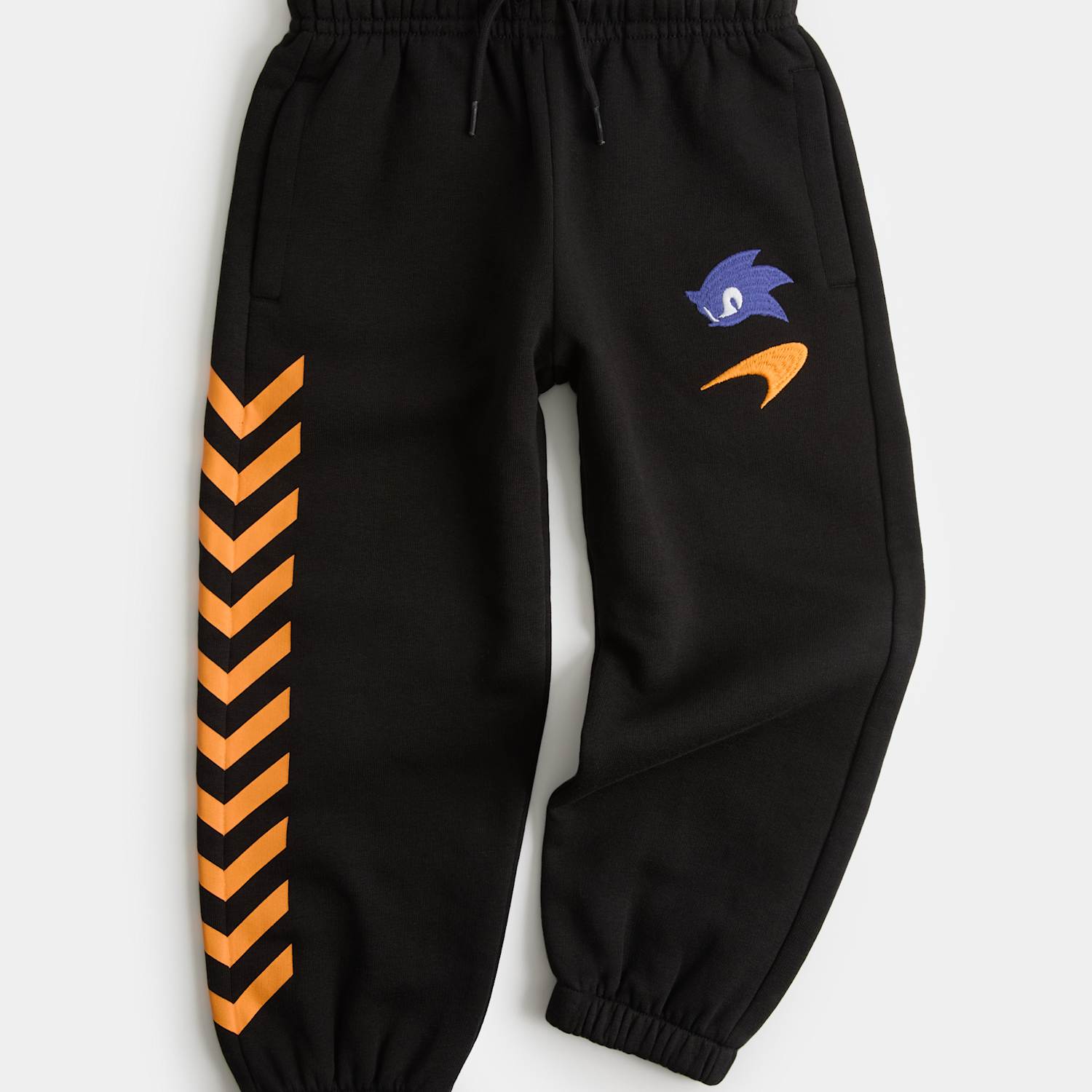 M&S Boys Cotton Rich Sonic X McLaren Joggers (2-8 Yrs) - 3-4 Years - Black Mix