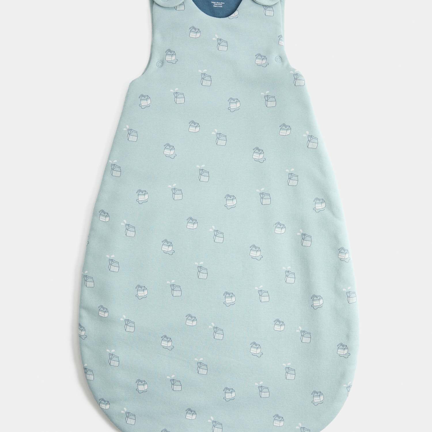 M&S Kids 2.5 Tog Milk Box Sleeping Bag (0-3 Yrs) - 0-6 Months - Aqua Marine