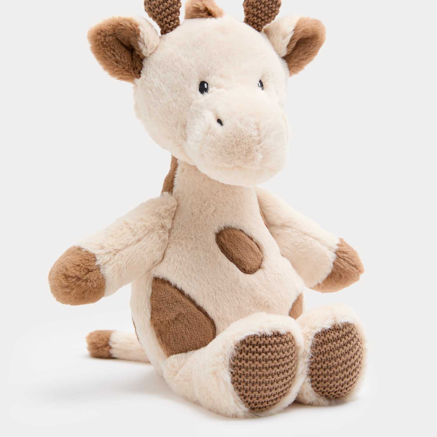 M&S Boys Plush Giraffe Toy (0+ Mths) - Yellow