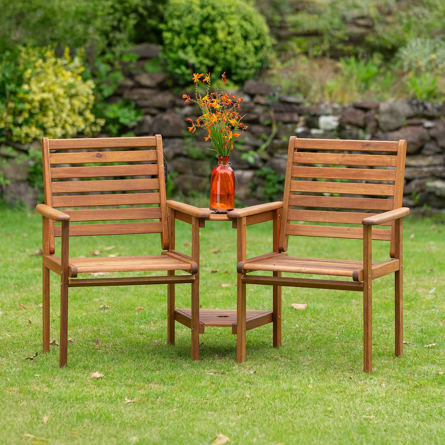 Royalcraft Napoli Garden Love Seat - Natural - Available at M&S