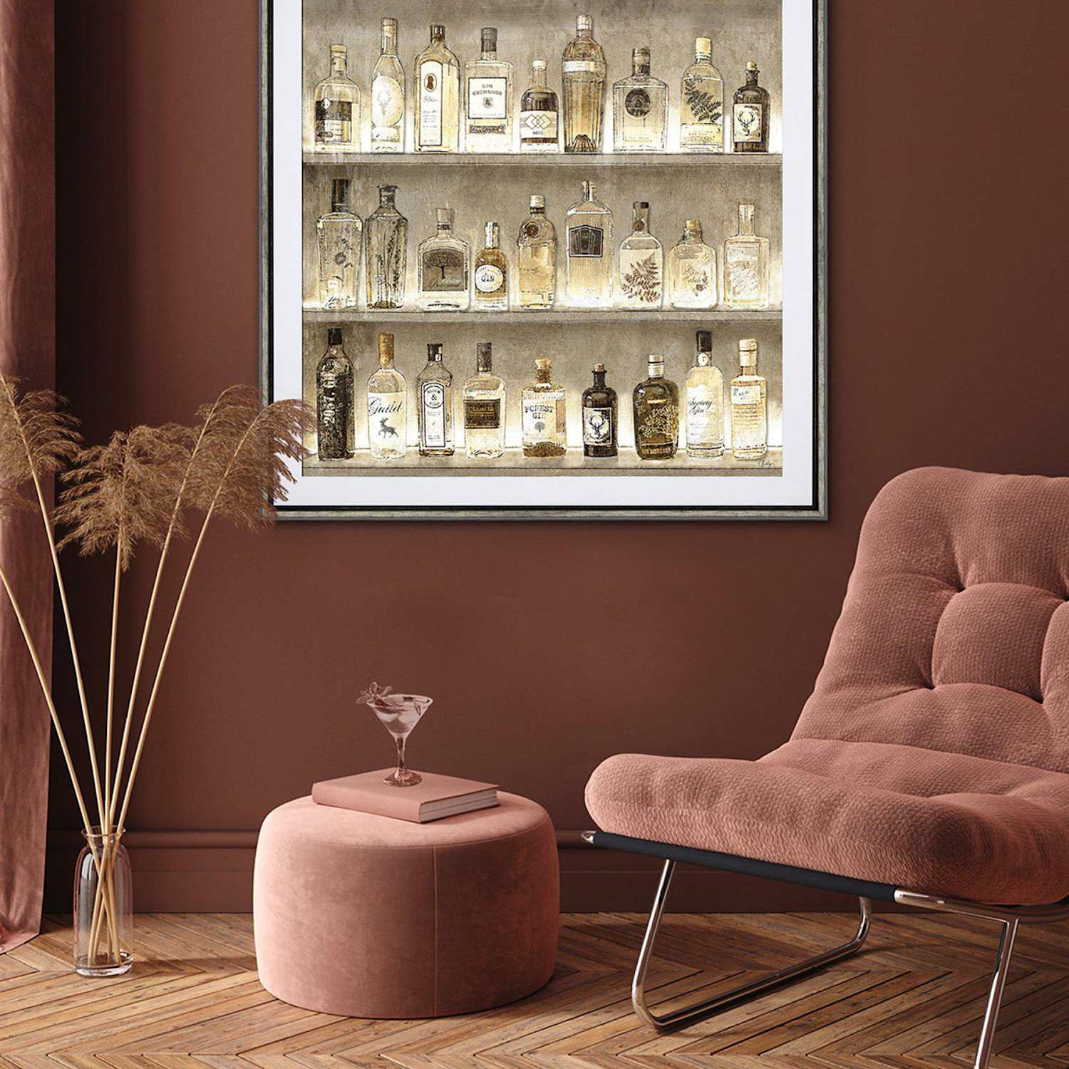 Gallery Direct Unisex The Connoisseur Square Framed Art - Gold - Available at M&S