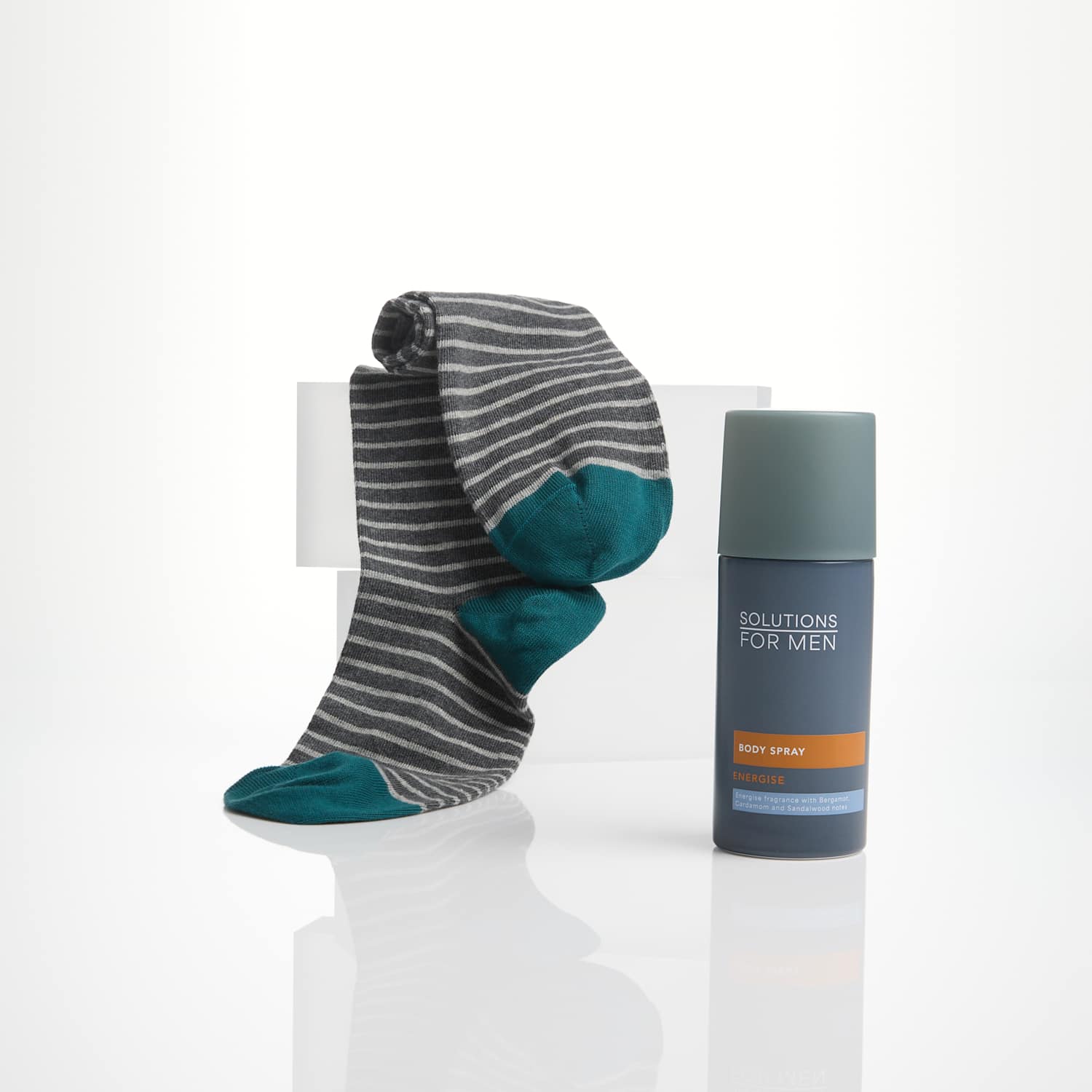 Solutions For Men Men's The Body Spray & Socks Duo - Available at M&S
